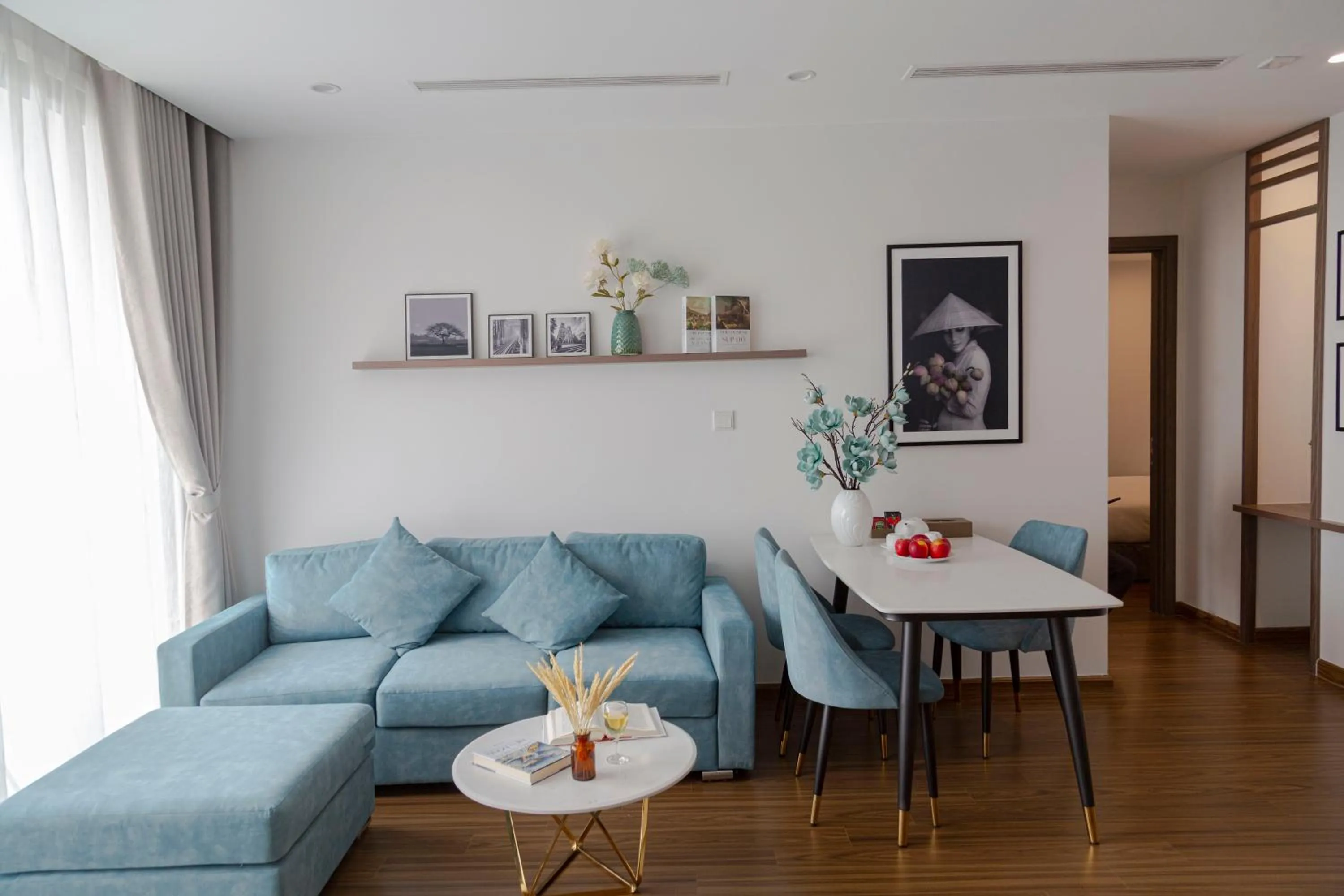 Living room in Aspaces Serviced Apartments - Vinhomes West Point