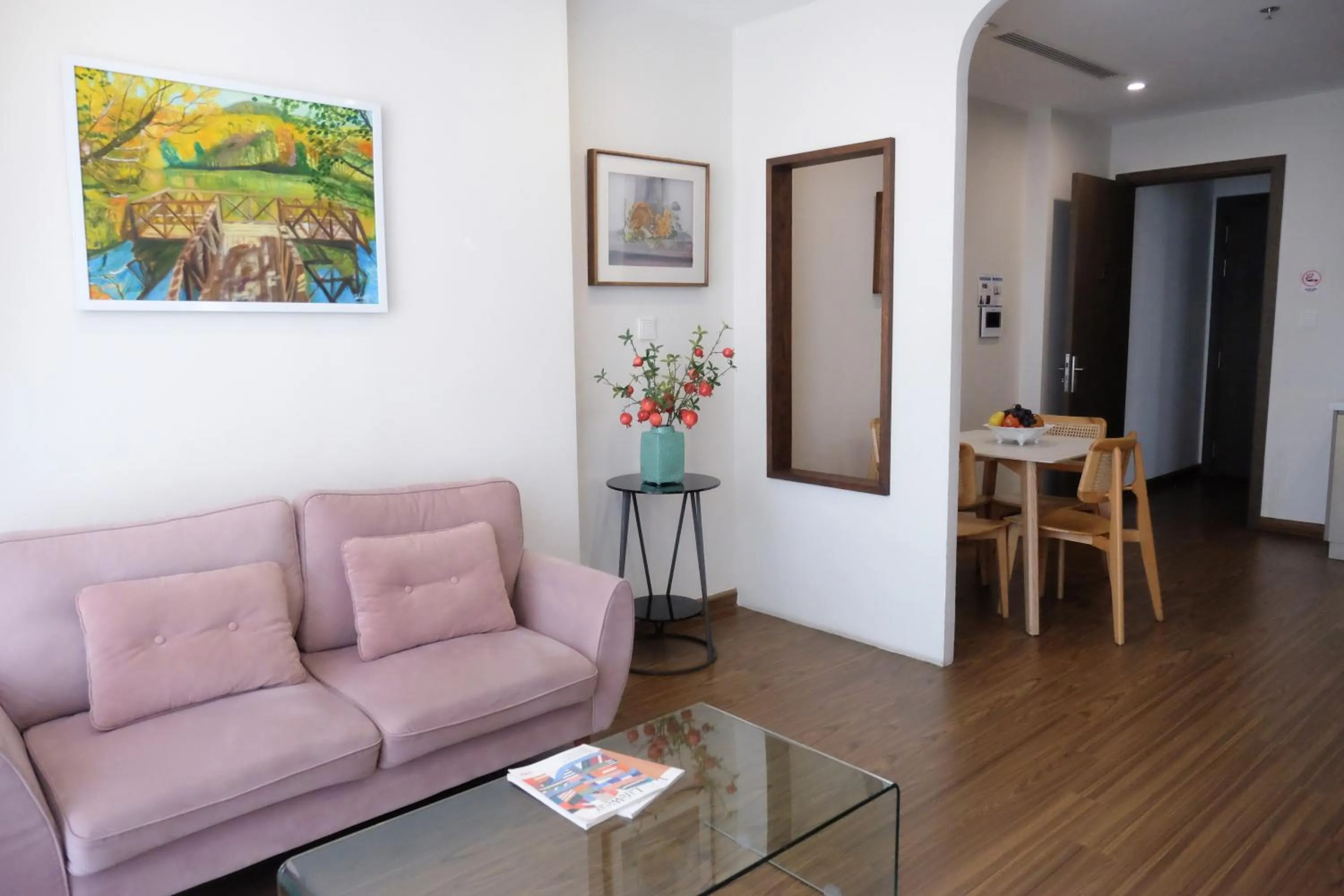 Living room in Aspaces Serviced Apartments - Vinhomes West Point