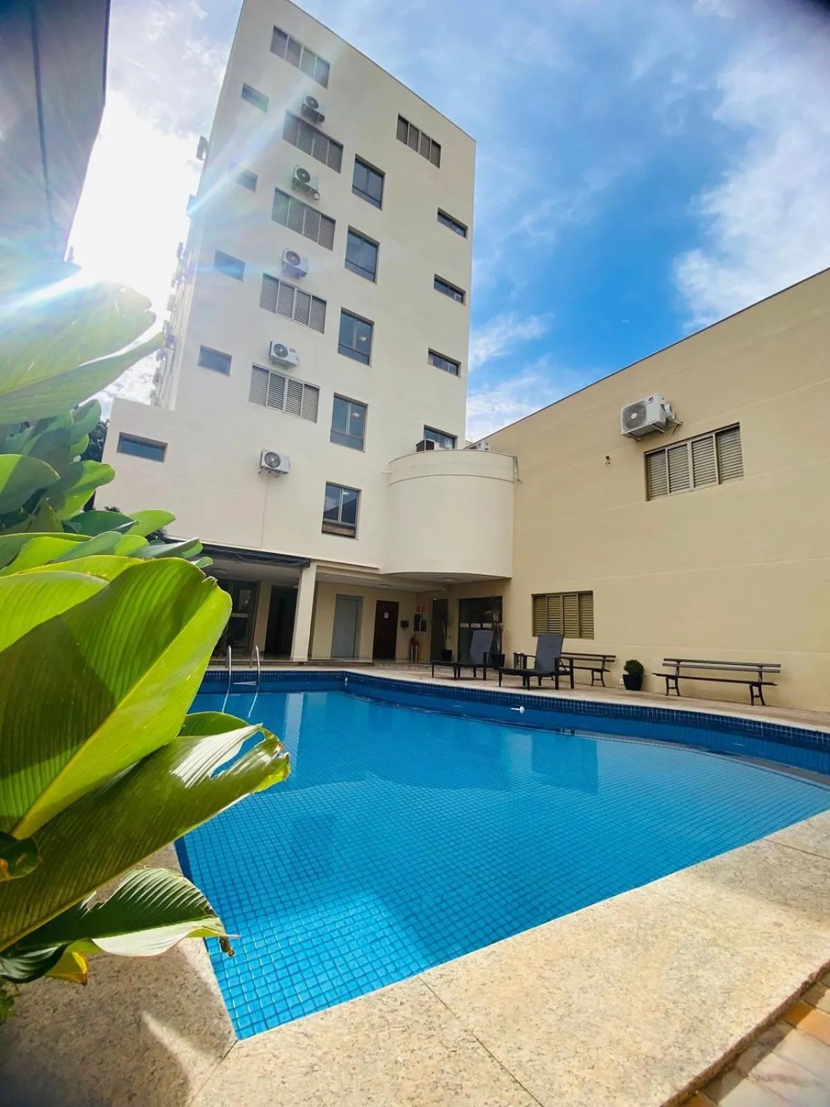Pool view in Hotel Piratininga Avenida Amazonas - Rondonópolis