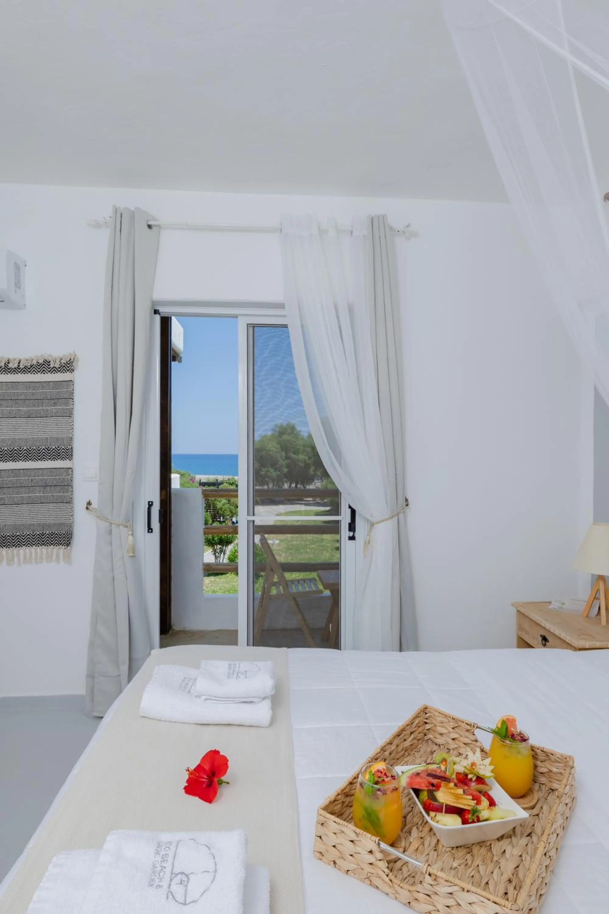 Bed in Eco Beach And Magic Garden Hotel