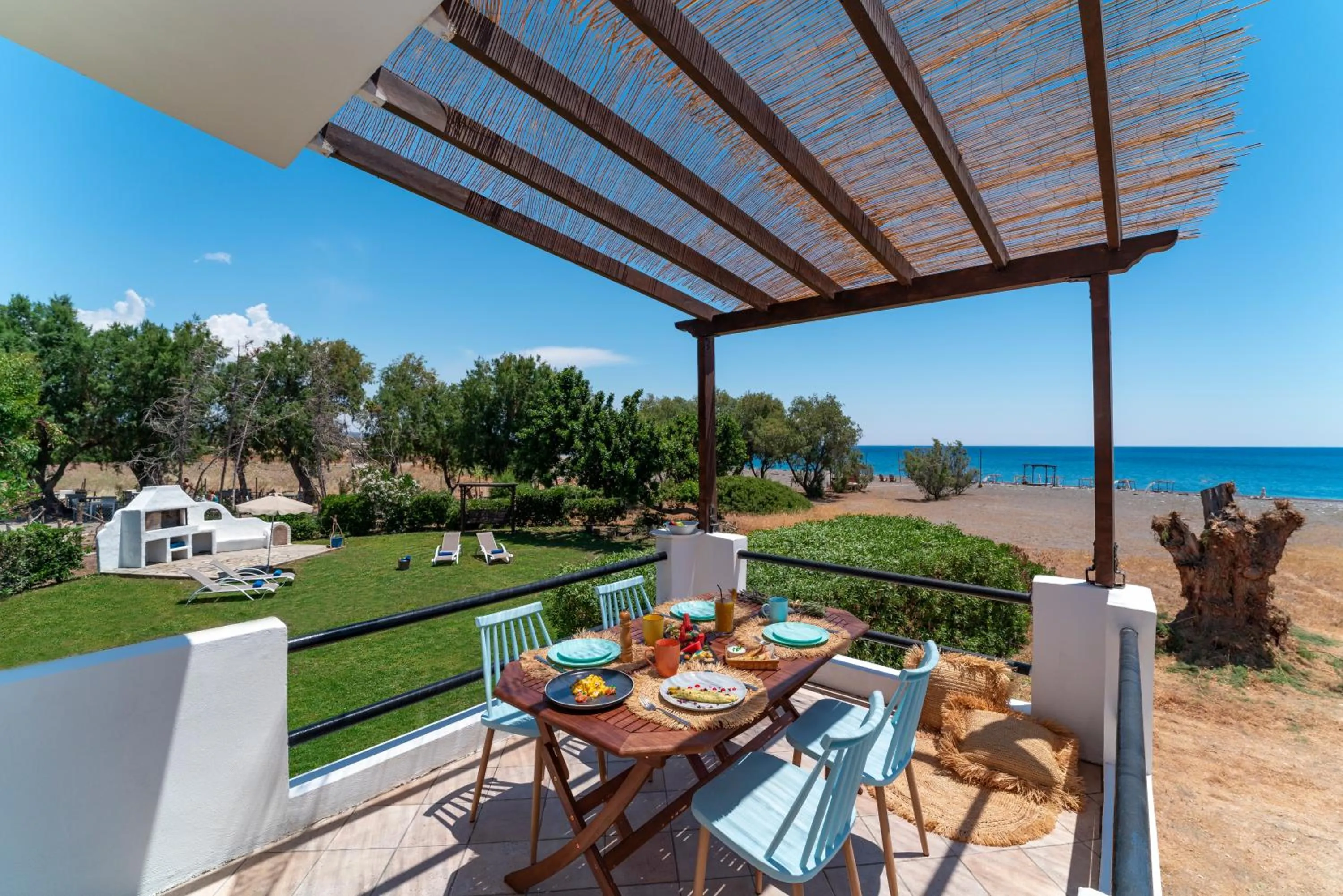 Patio in Eco Beach And Magic Garden Hotel