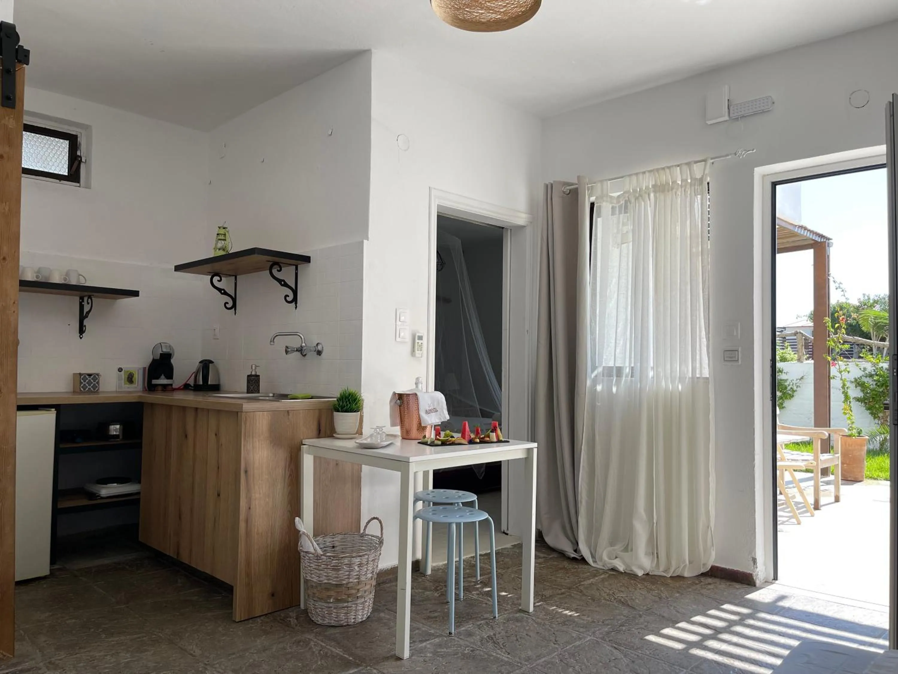 Kitchen or kitchenette in Eco Beach And Magic Garden Hotel