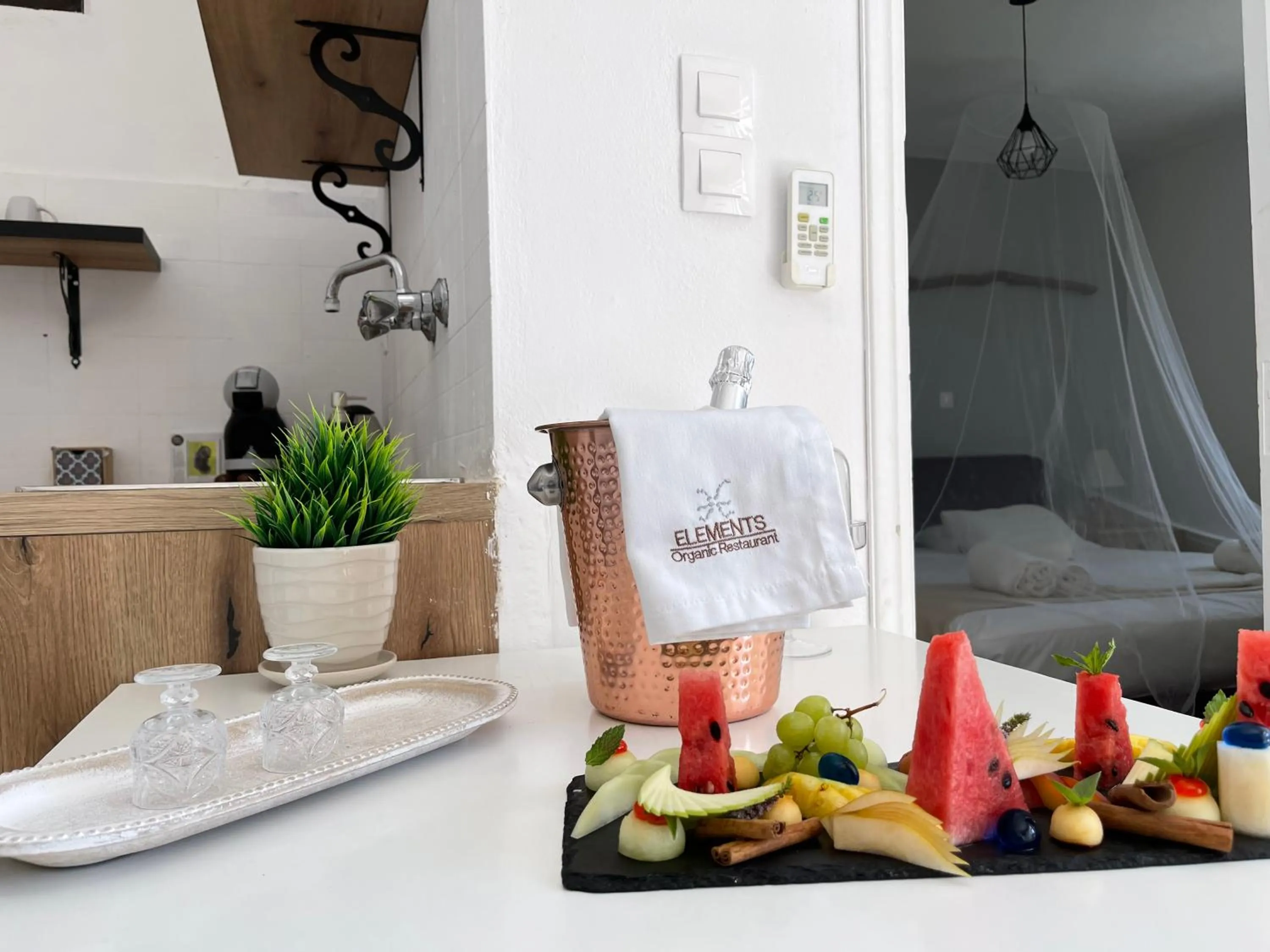 Kitchen or kitchenette in Eco Beach And Magic Garden Hotel