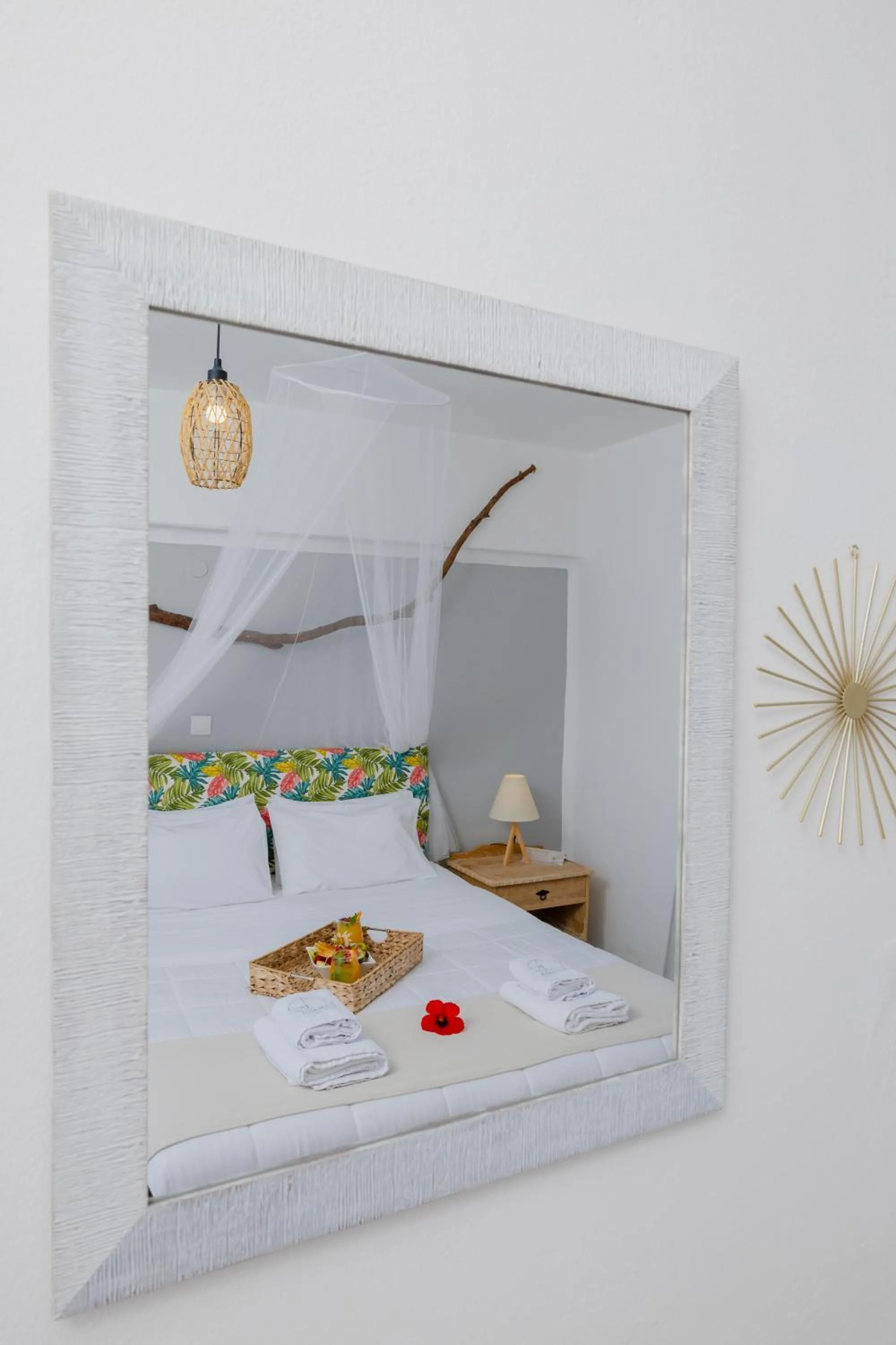 Bed in Eco Beach And Magic Garden Hotel