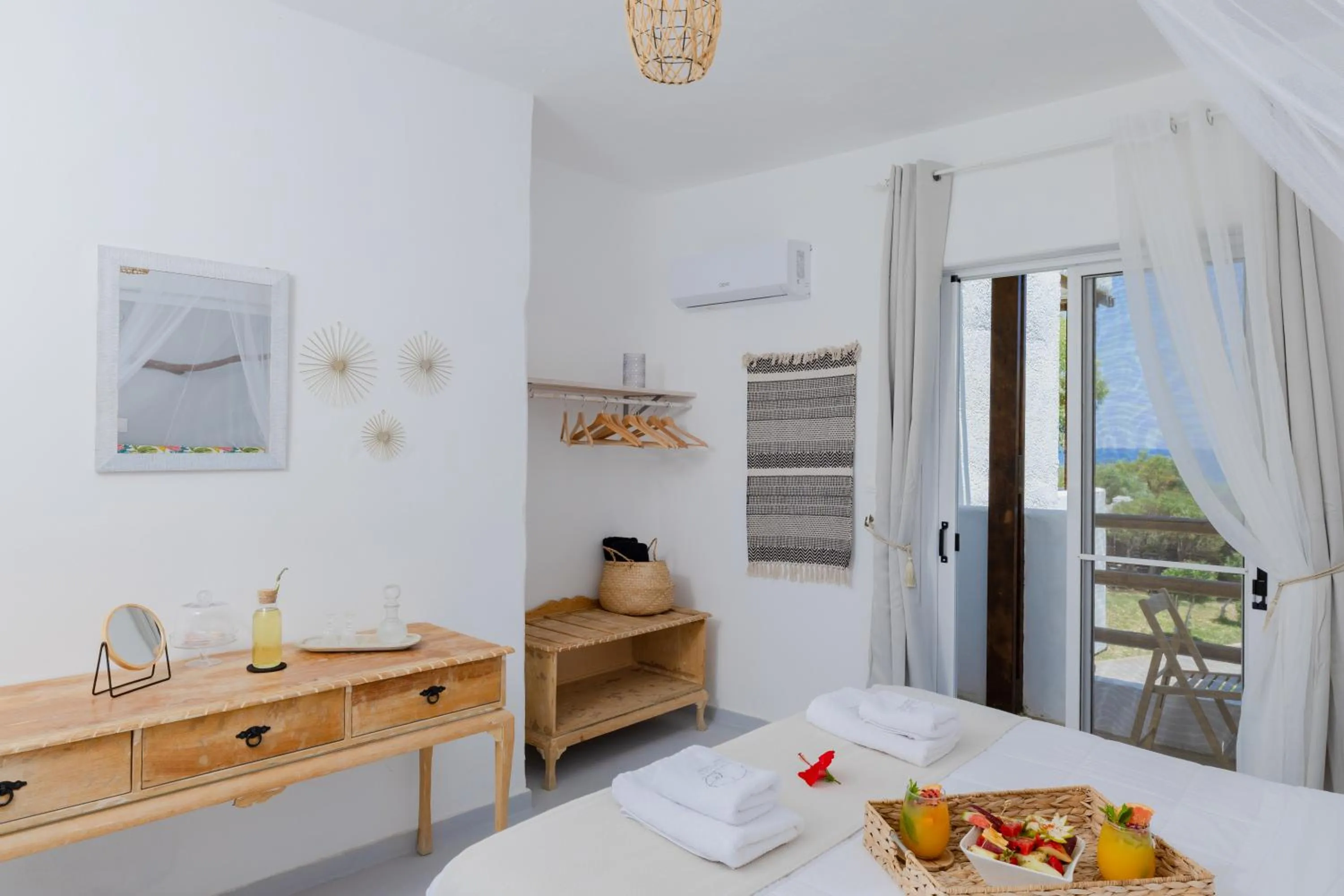 Bed in Eco Beach And Magic Garden Hotel