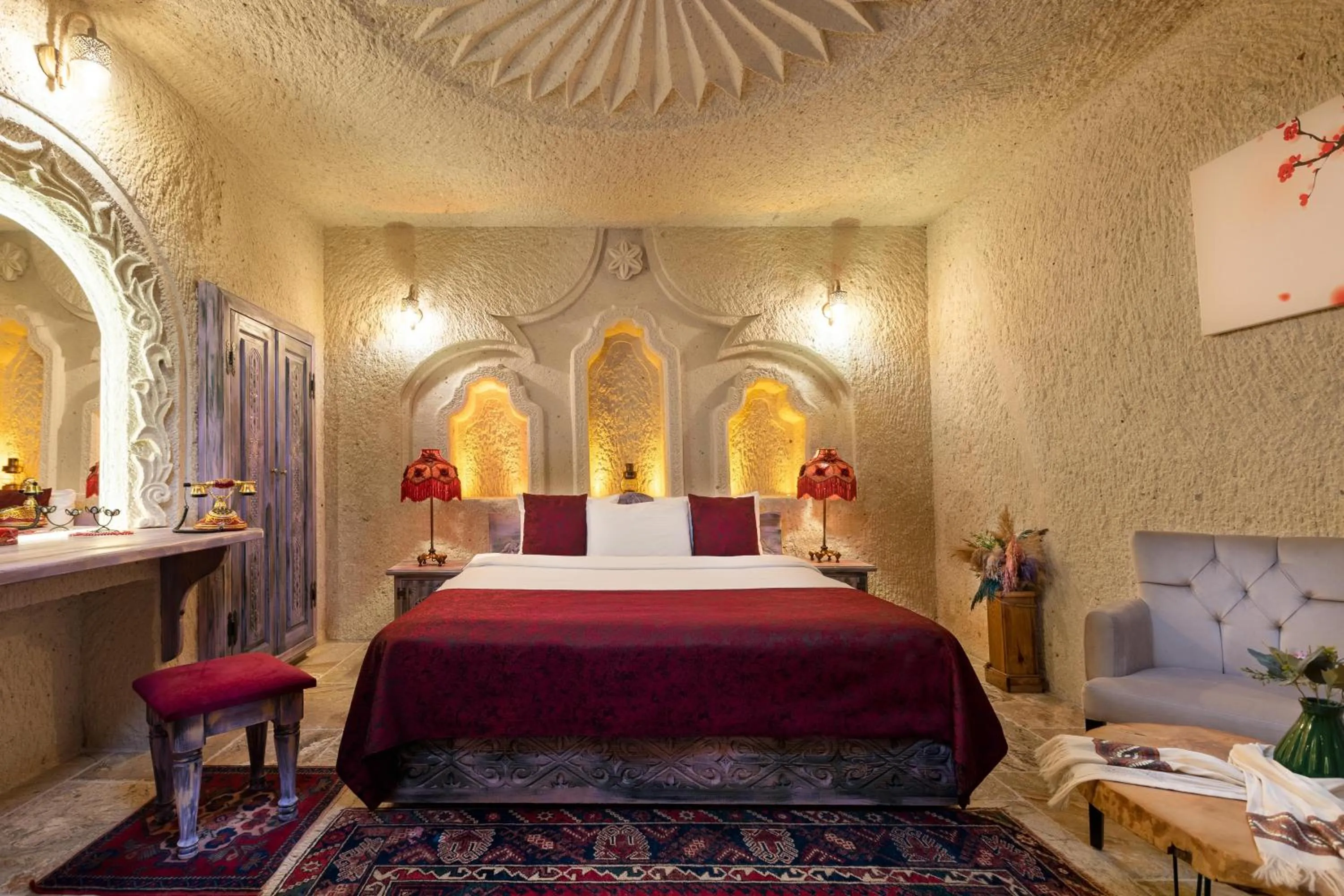 Photo of the whole room, Bed in Cappadocia Acer Cave Hotel