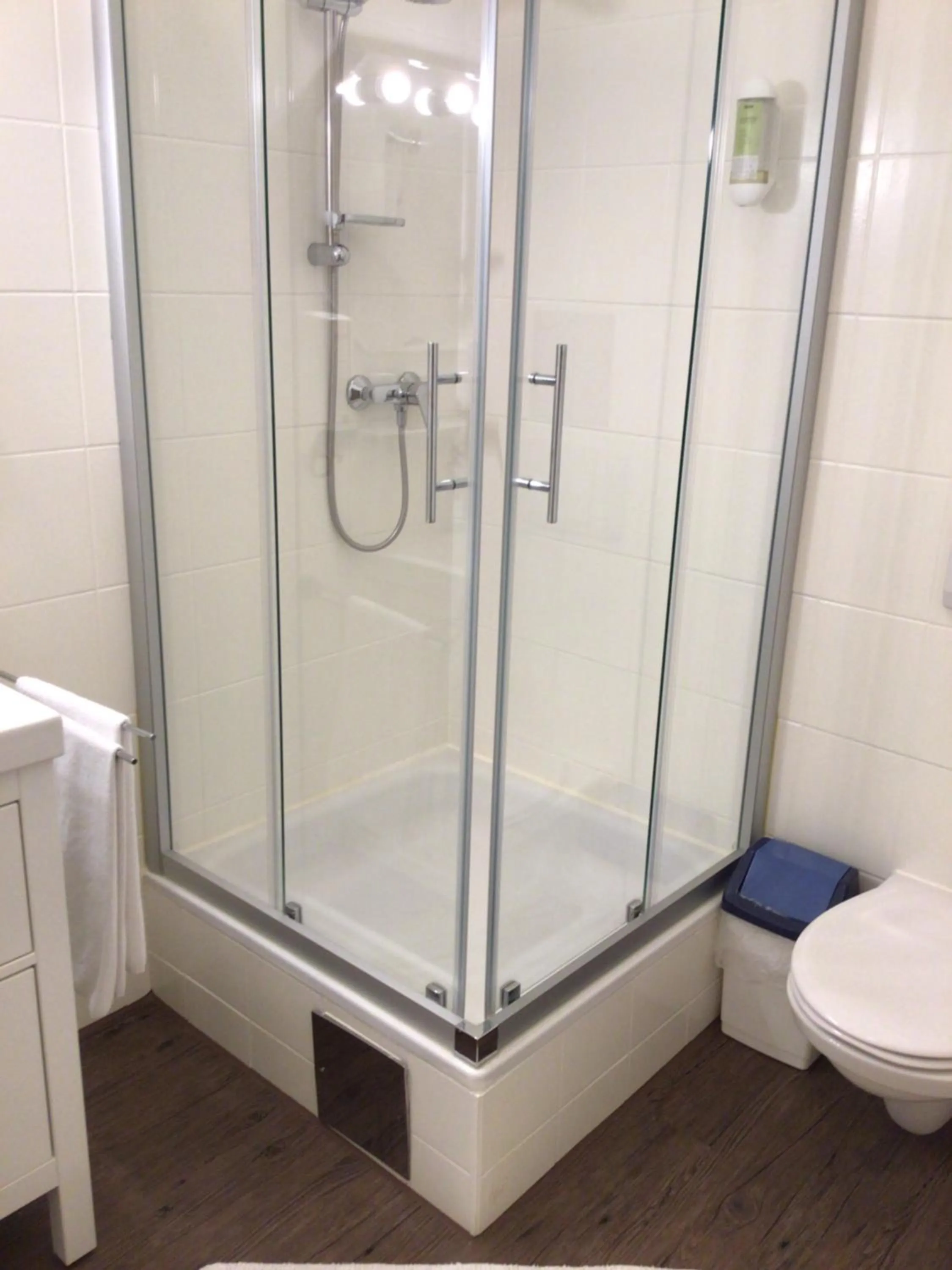 Shower in Pension Claudia