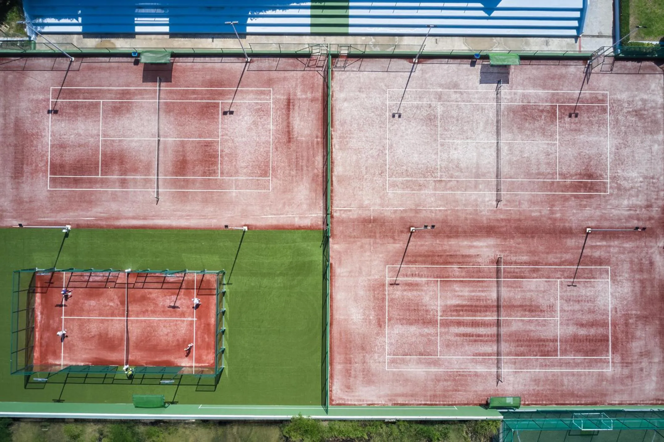 Tennis court in Atlantica Marmari Palace