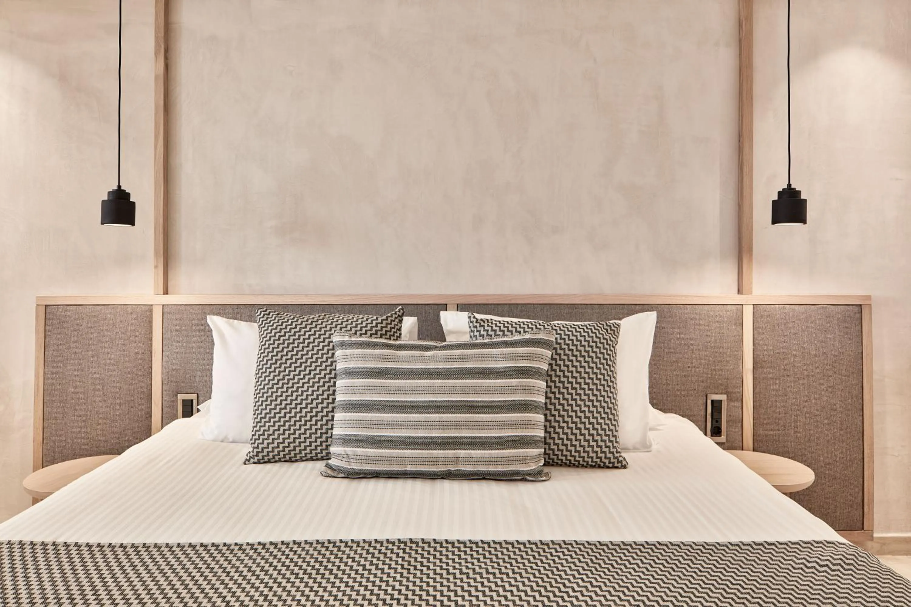 Bed in Atlantica Marmari Palace