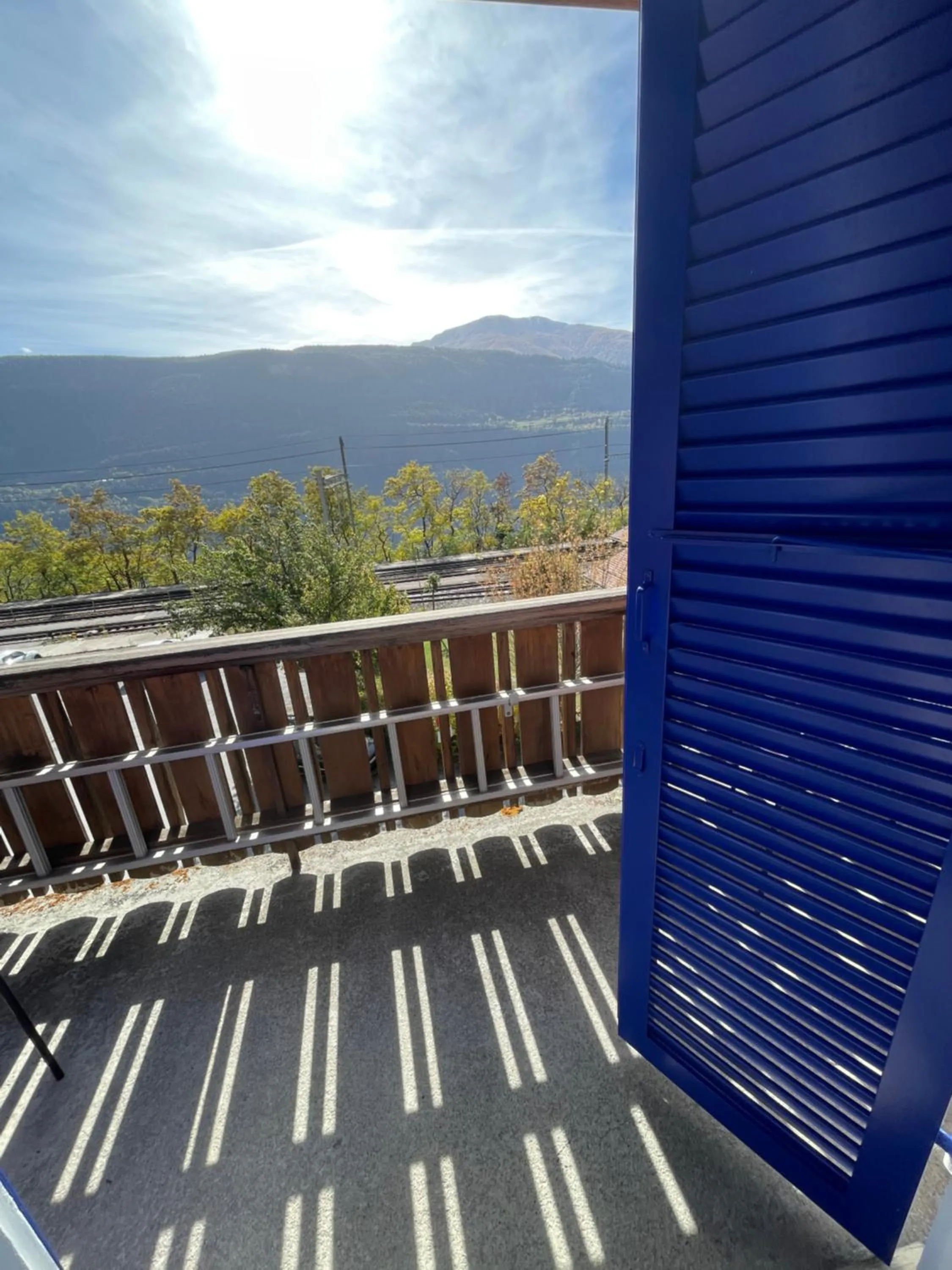 Balcony/Terrace in VISP erblick H O T E L AUSSERBERG Early & Late Check-in