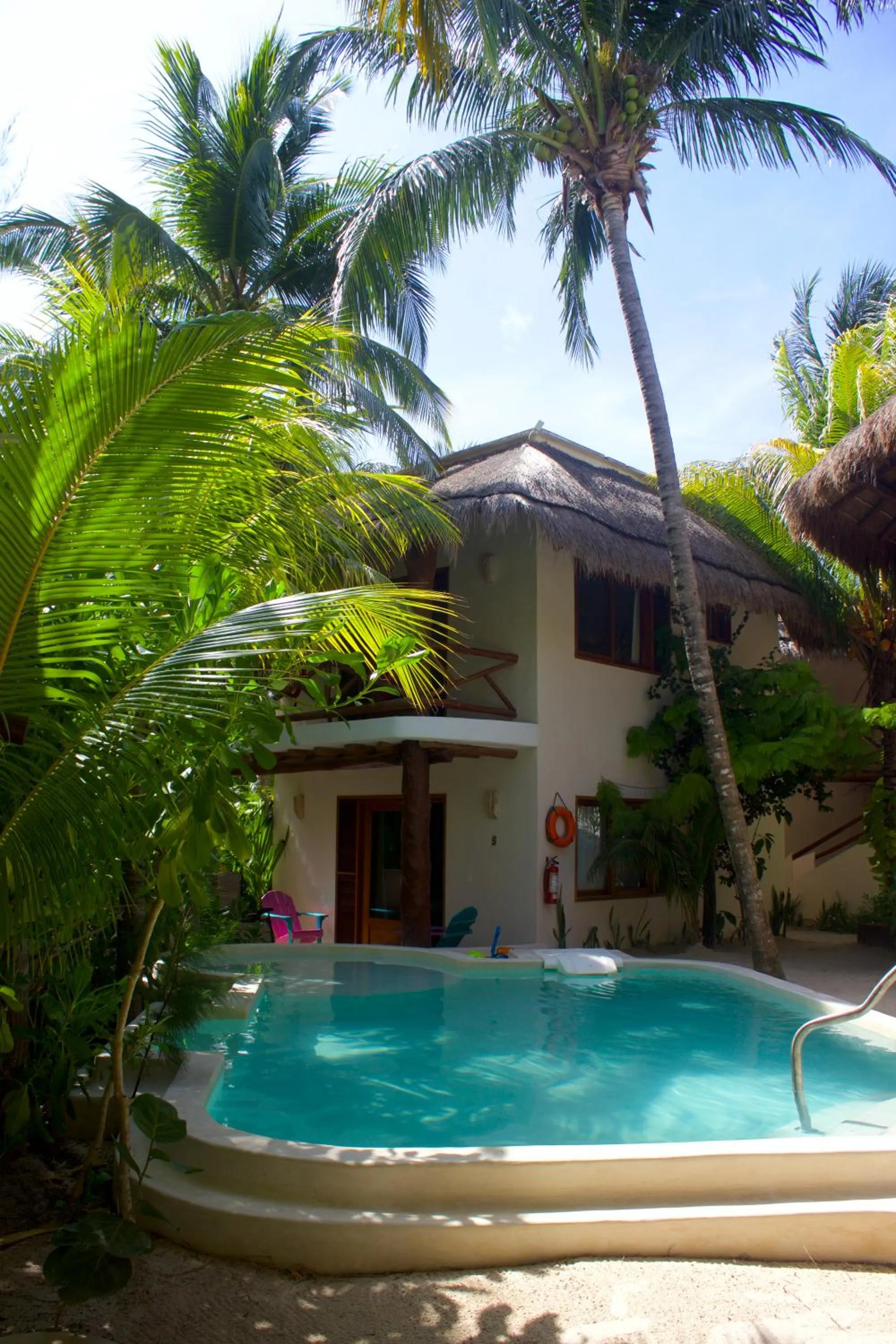 Swimming pool in Casa Iguana Holbox - Beachfront Hotel