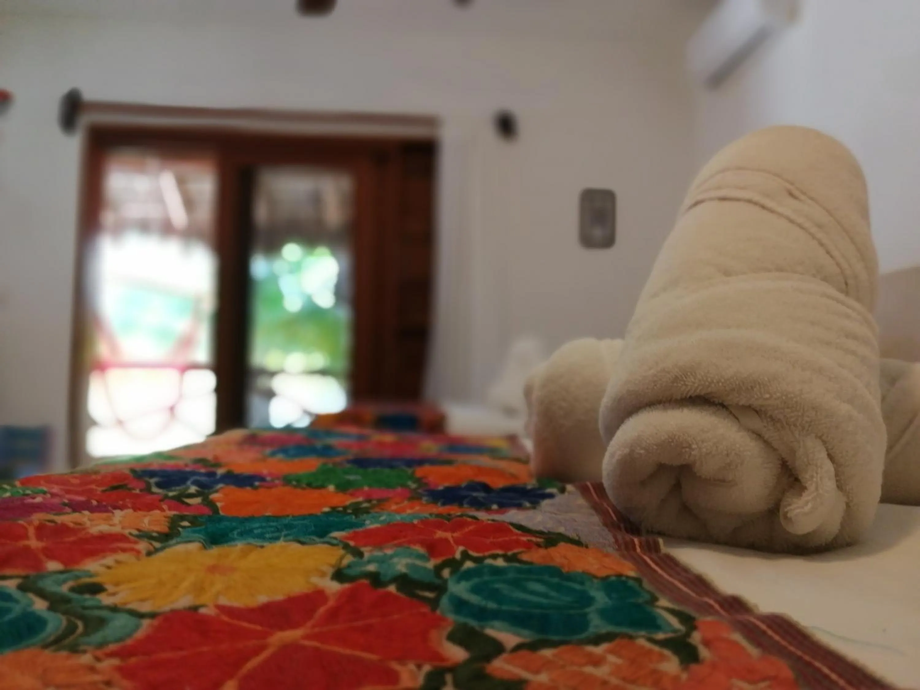 Bed in Casa Iguana Holbox - Beachfront Hotel