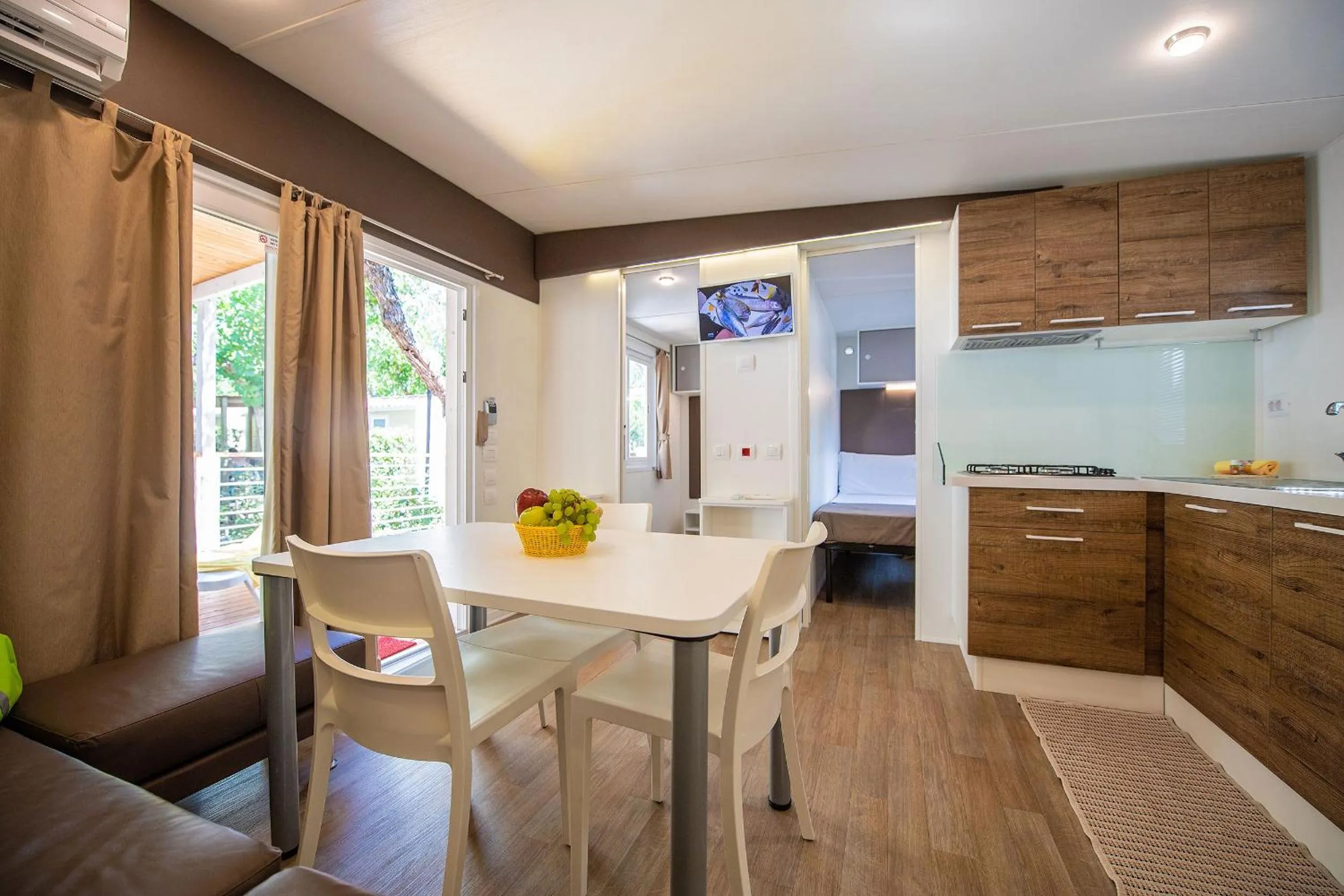 Kitchen or kitchenette in Delle Rose Camping & Glamping Village