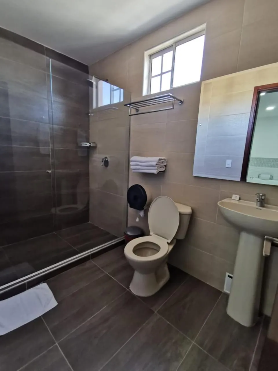 Bathroom in Hotel Torre del Prado