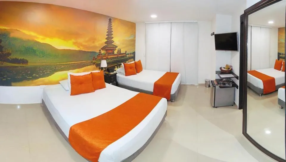 Bed in Hotel Jardines del Caney