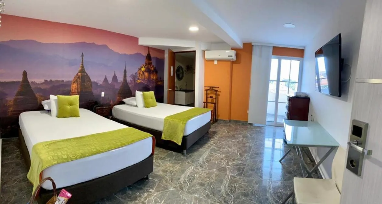 Bed in Hotel Jardines del Caney