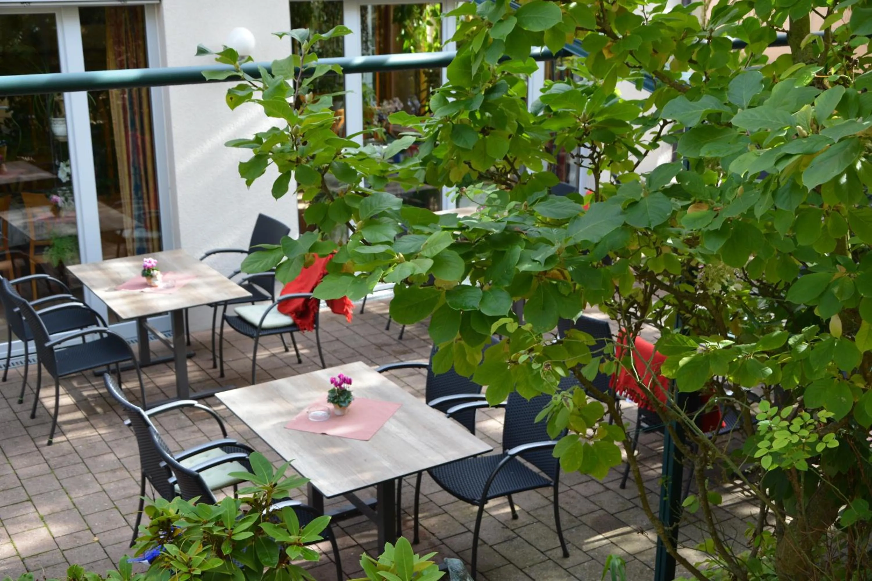 Patio in Hotel Adlerbräu