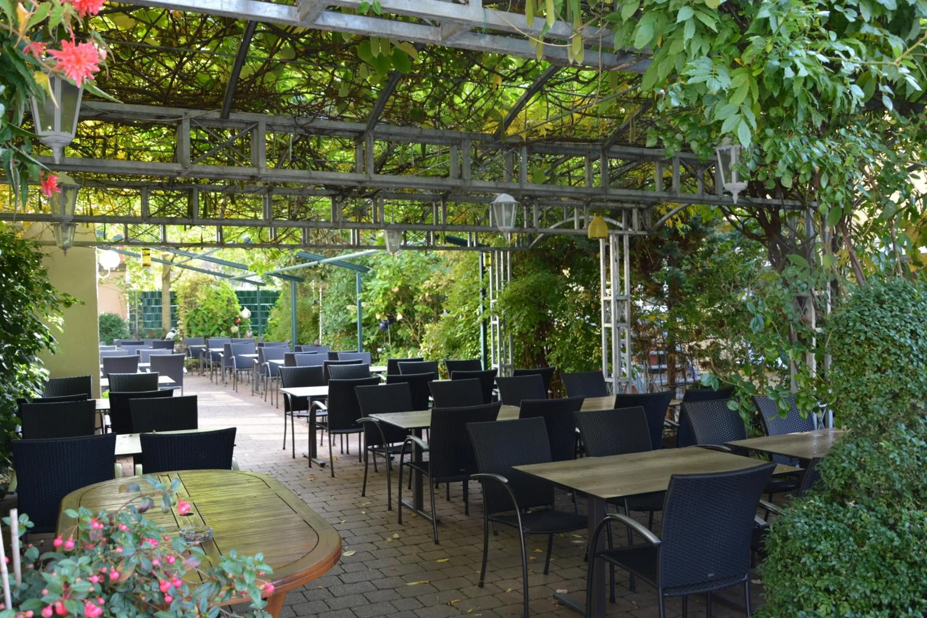 Patio in Hotel Adlerbräu