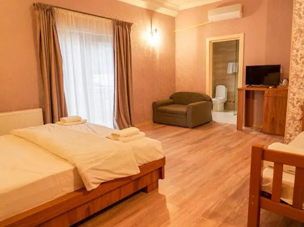 Bed in Wald Hotel Lagodekhi Rooms