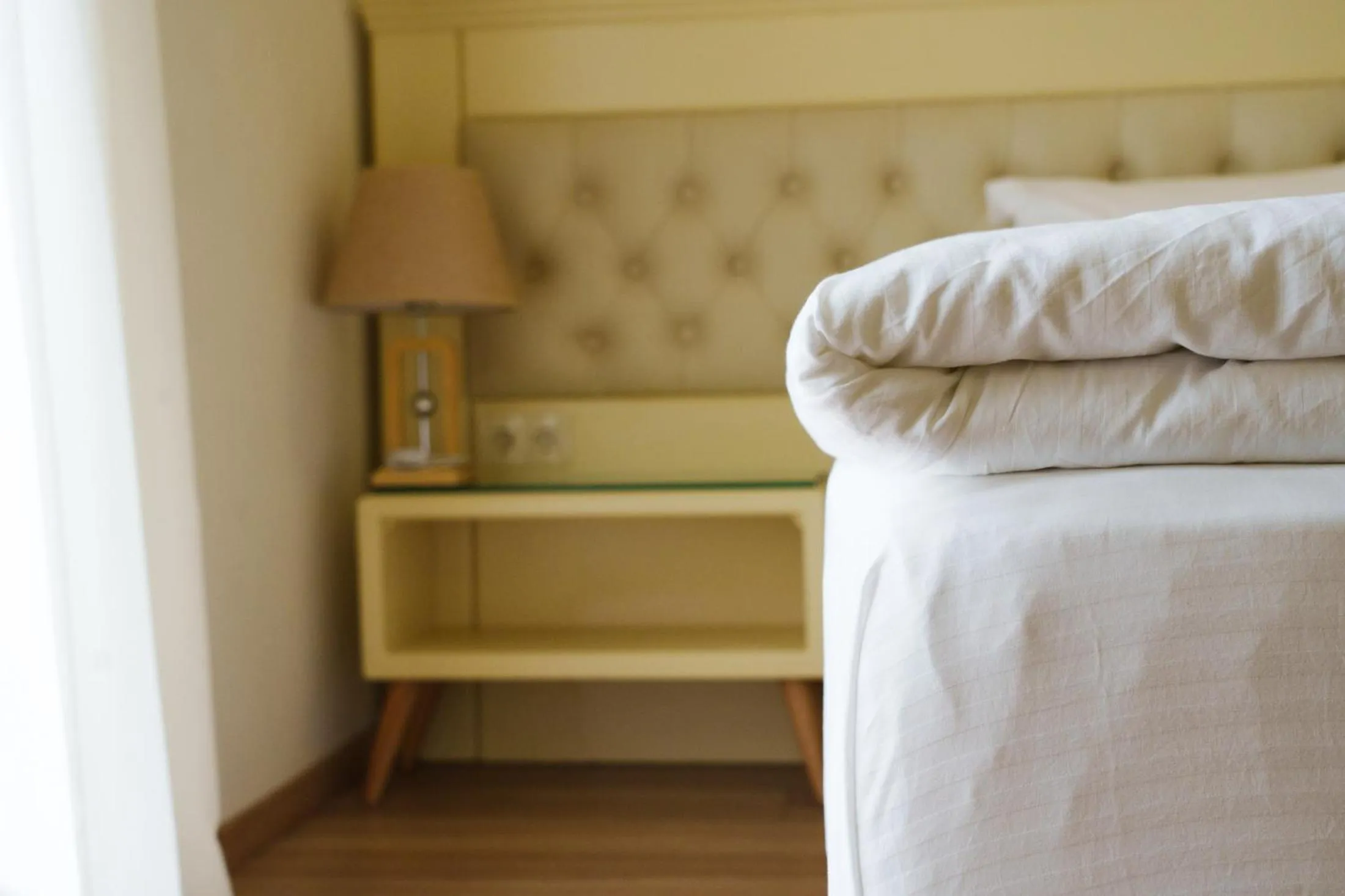 Bed in Wald Hotel Lagodekhi Rooms