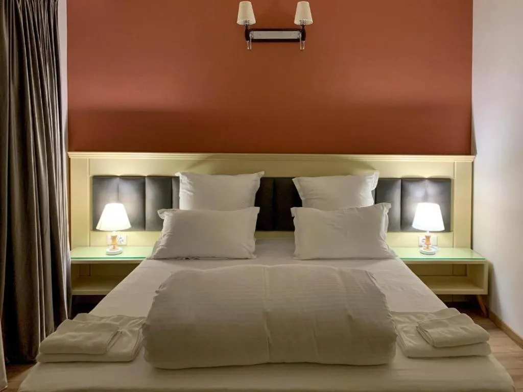 Bed in Wald Hotel Lagodekhi Rooms