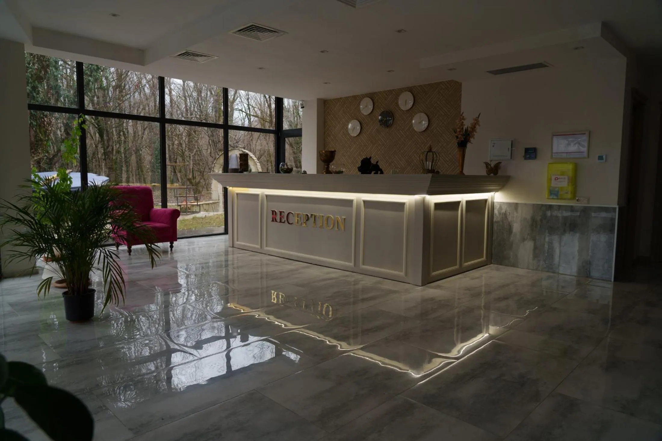 Lobby or reception in Wald Hotel Lagodekhi Rooms