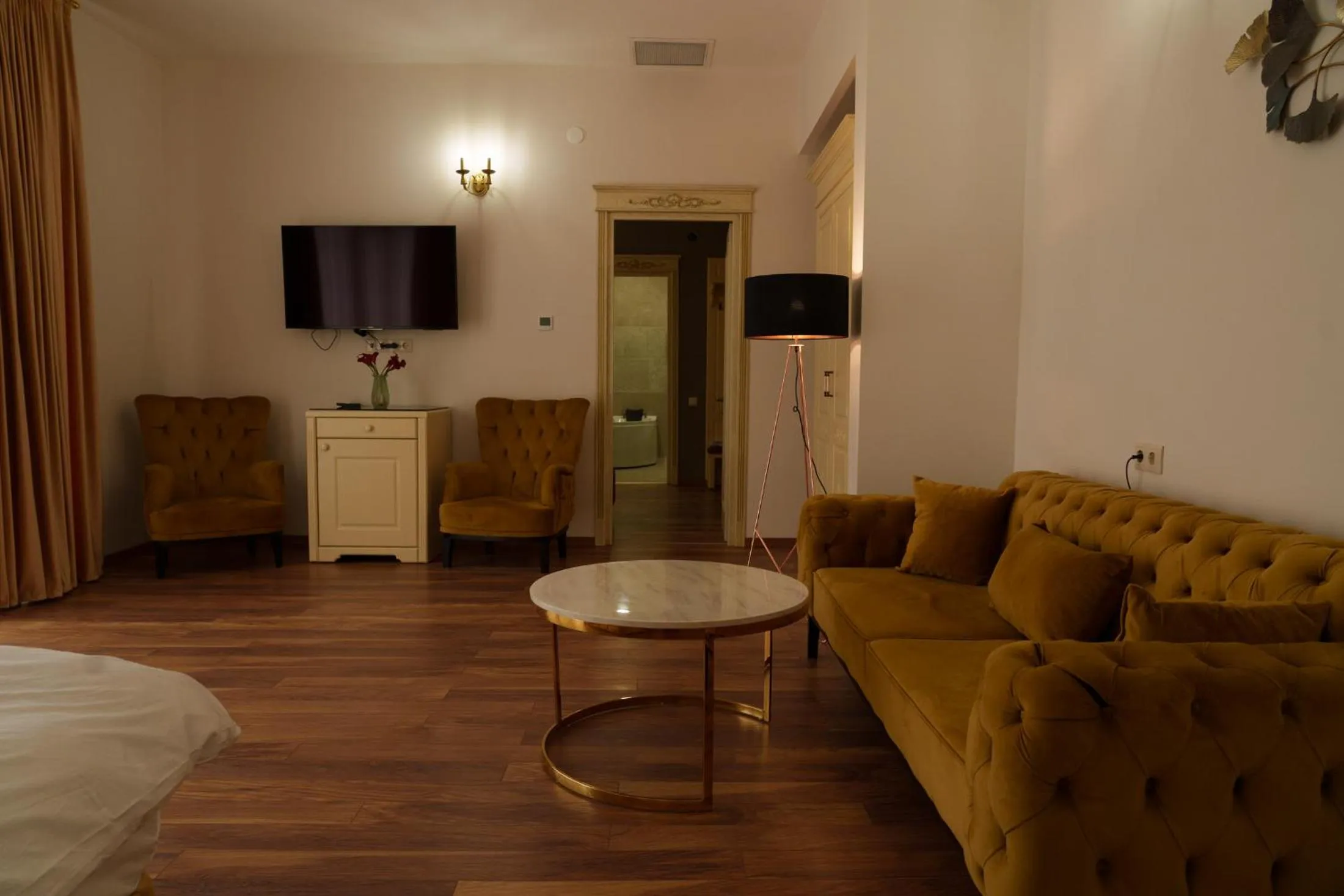 Bed in Wald Hotel Lagodekhi Rooms