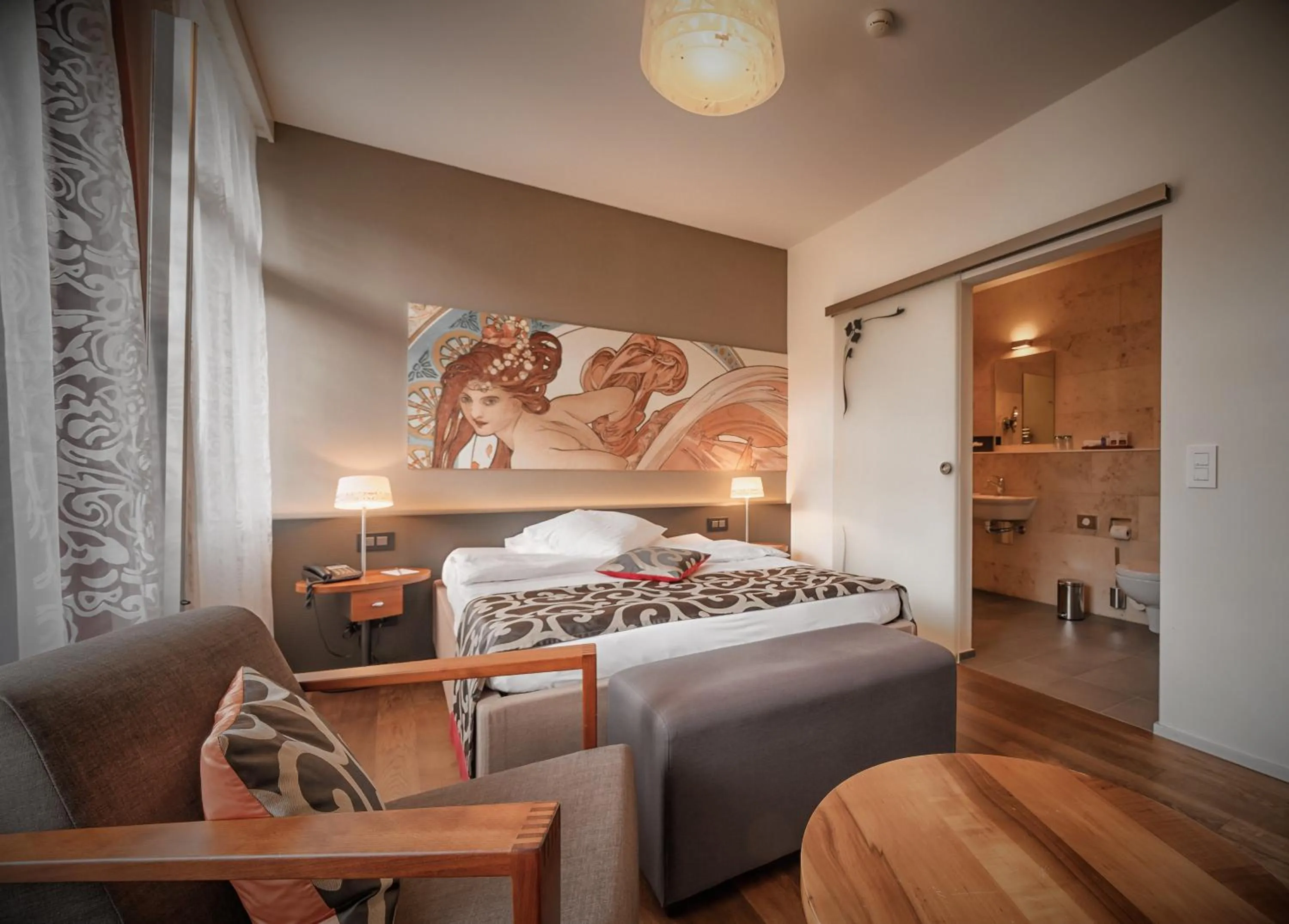 Bedroom, Bed in Belvédère Strandhotel