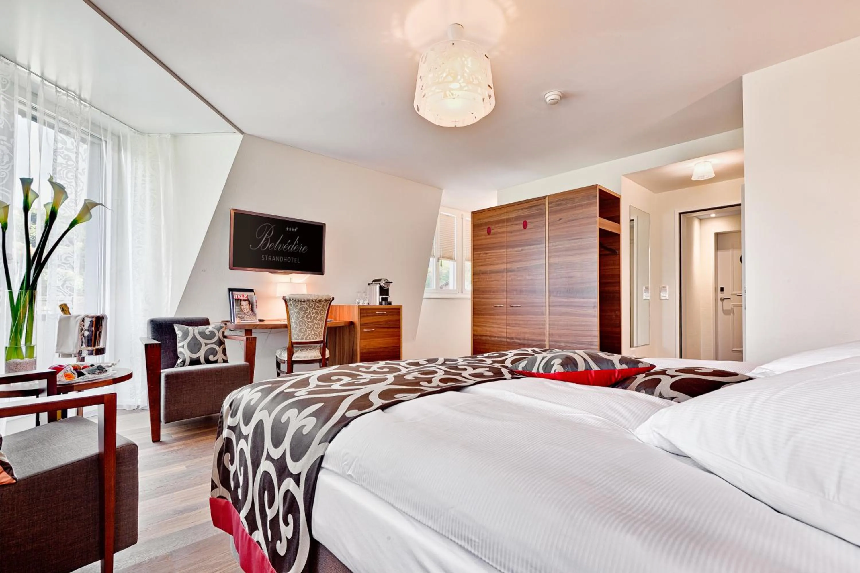 Bedroom, Bed in Belvédère Strandhotel