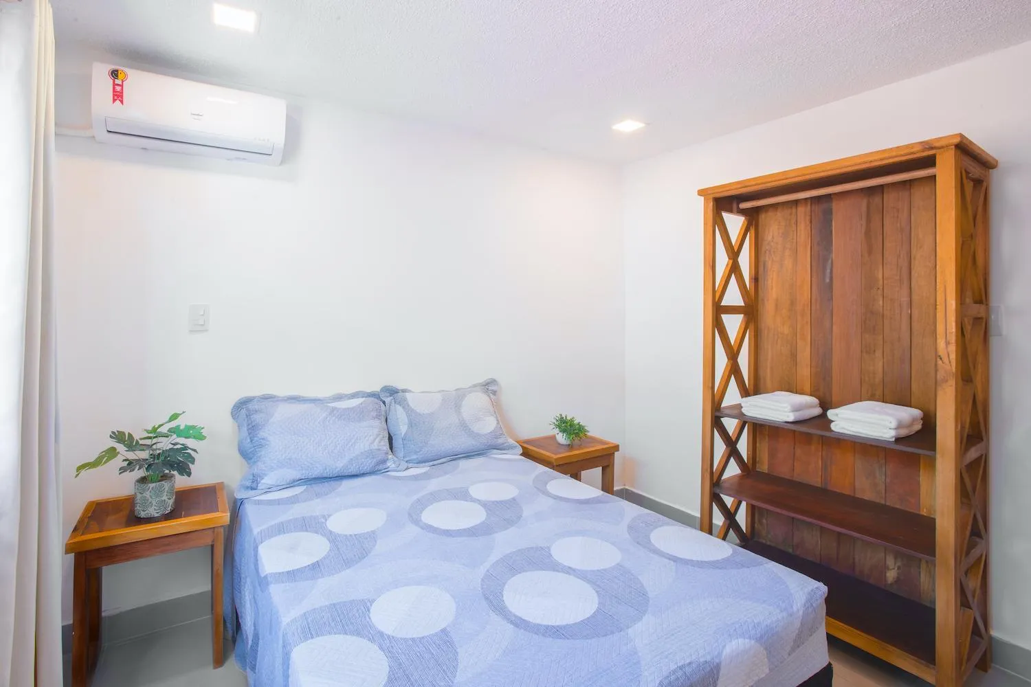 Bed in Hotel Cajueiro Guarujá