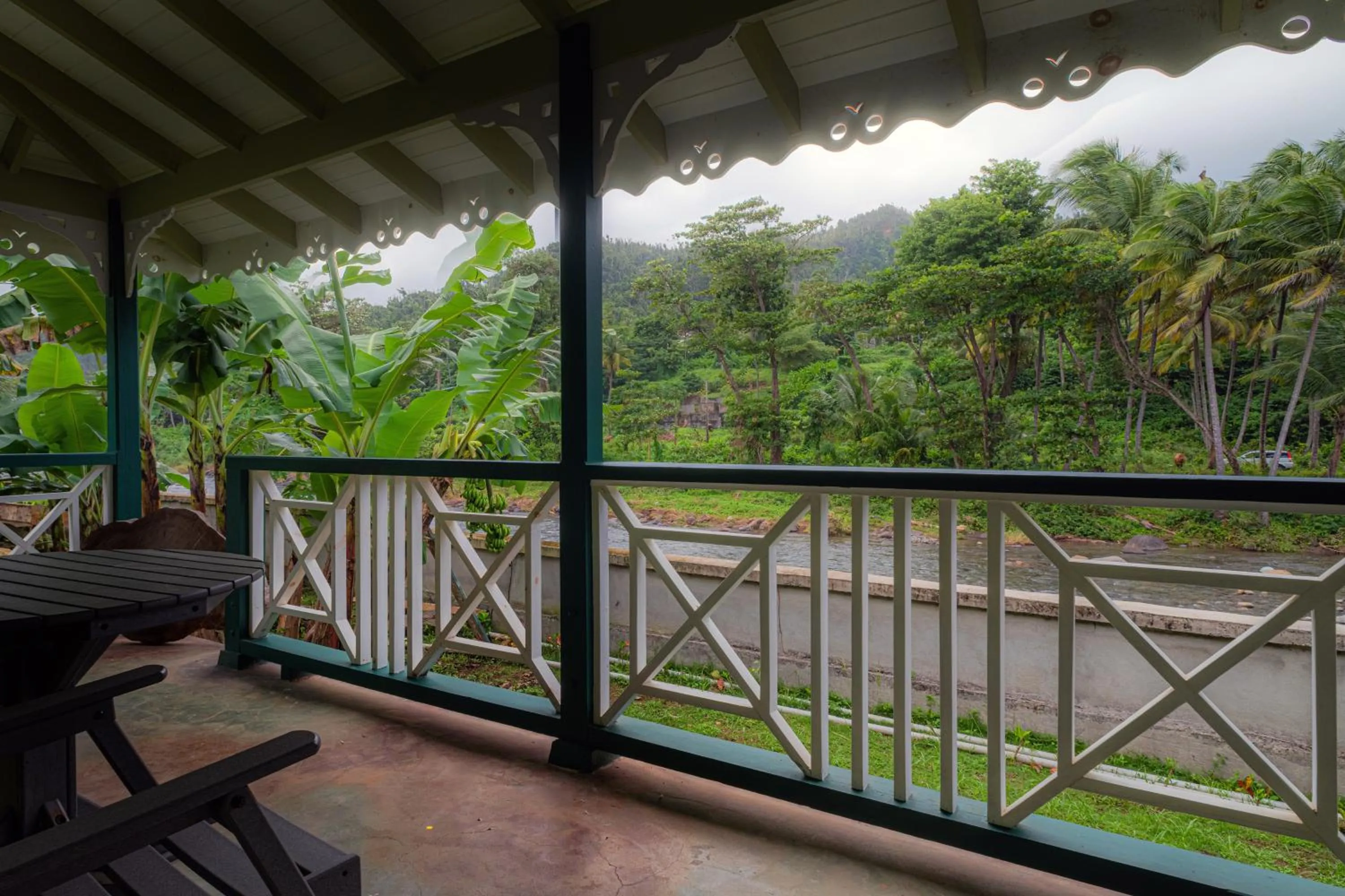 Balcony/Terrace in Rosalie Bay Eco Resort & Spa