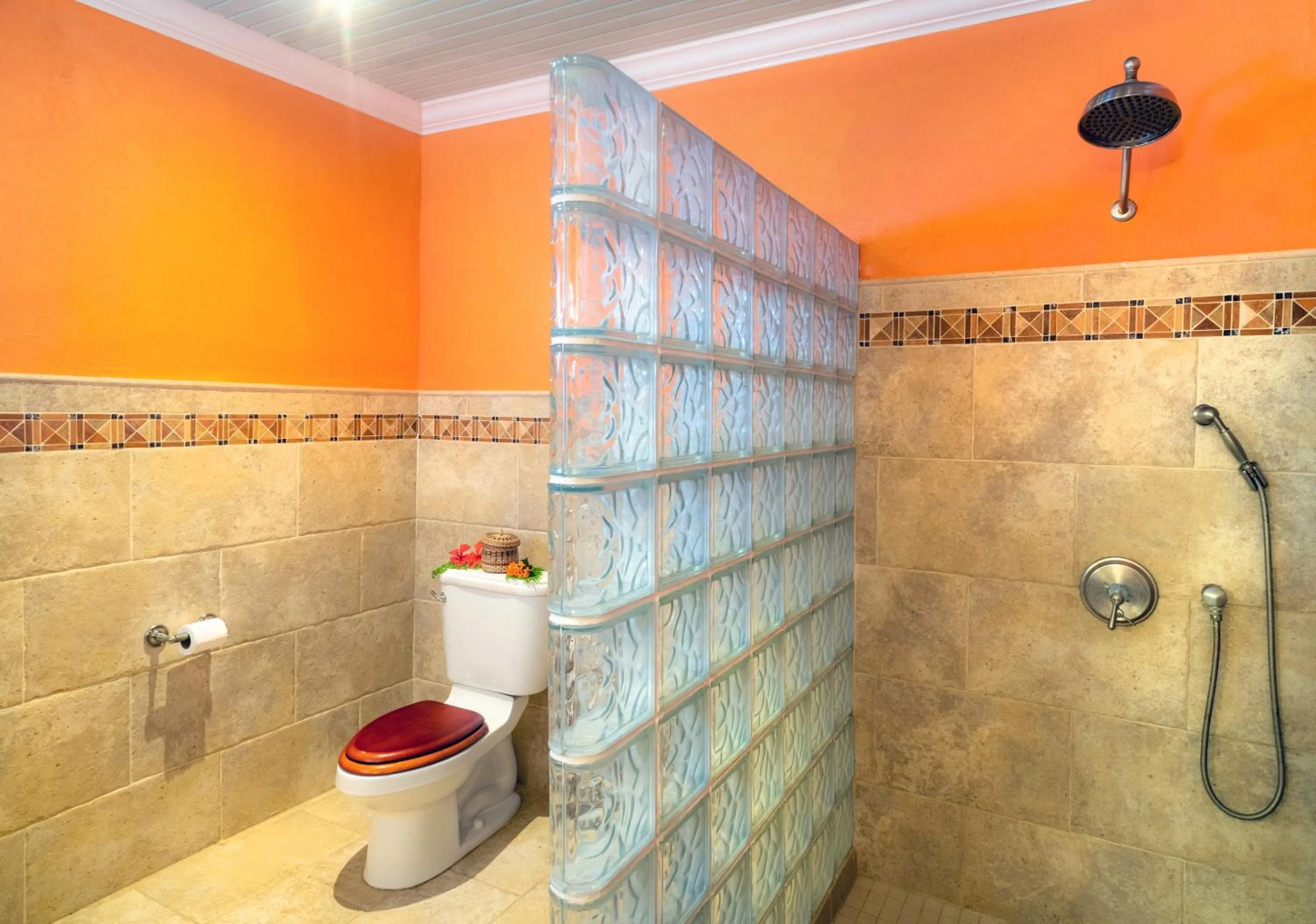 Bathroom in Rosalie Bay Eco Resort & Spa