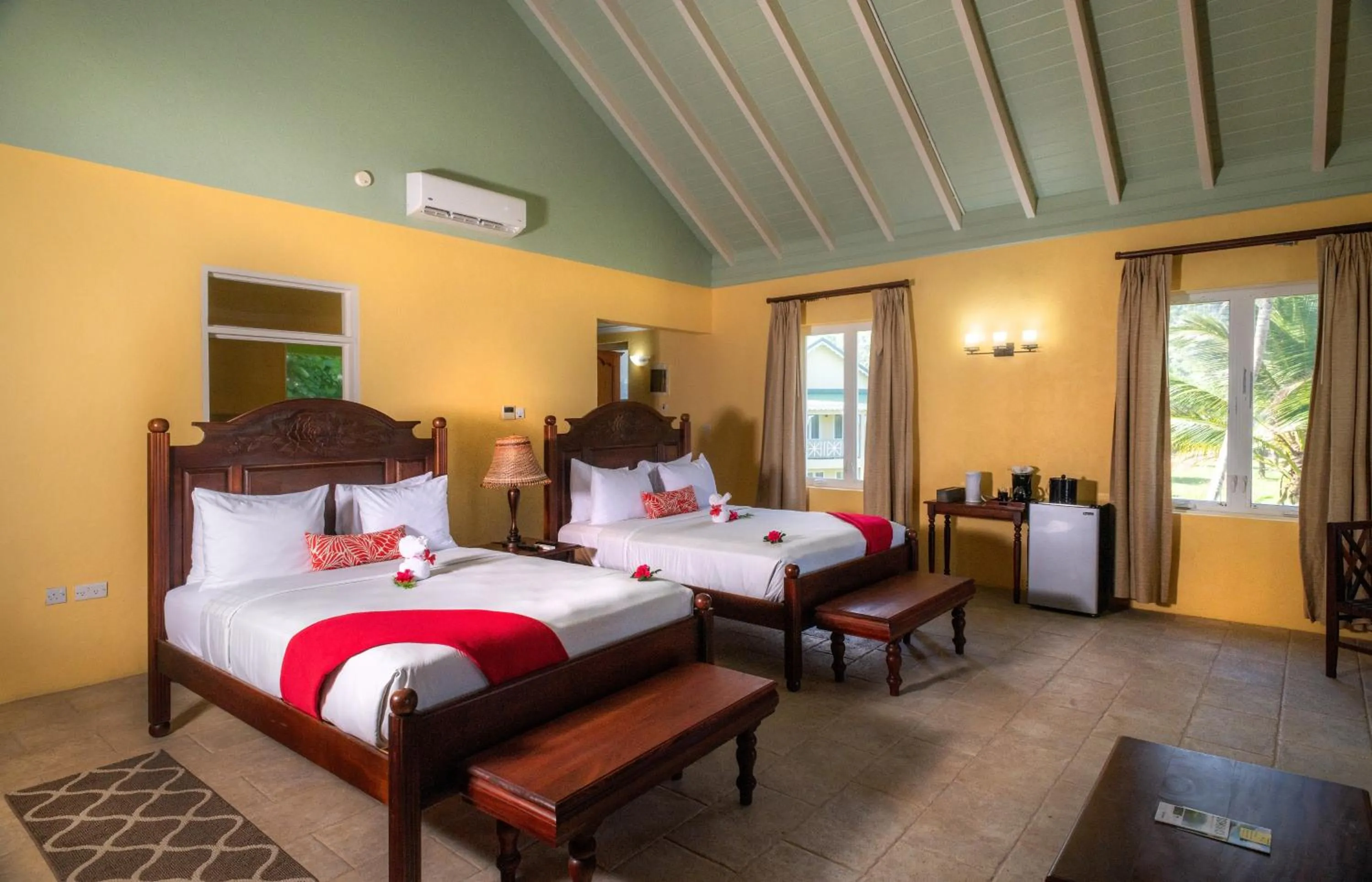 Photo of the whole room, Bed in Rosalie Bay Eco Resort & Spa