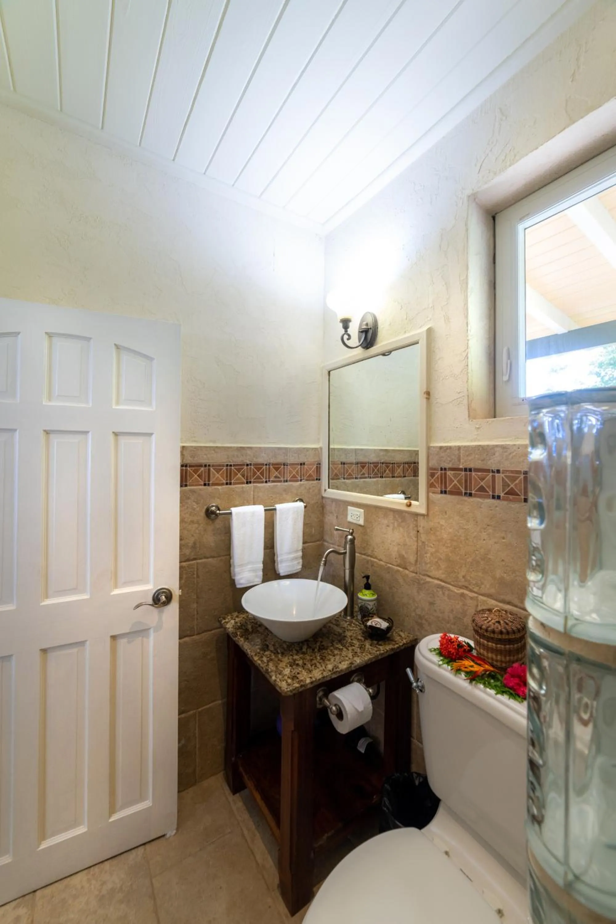 Bathroom in Rosalie Bay Eco Resort & Spa