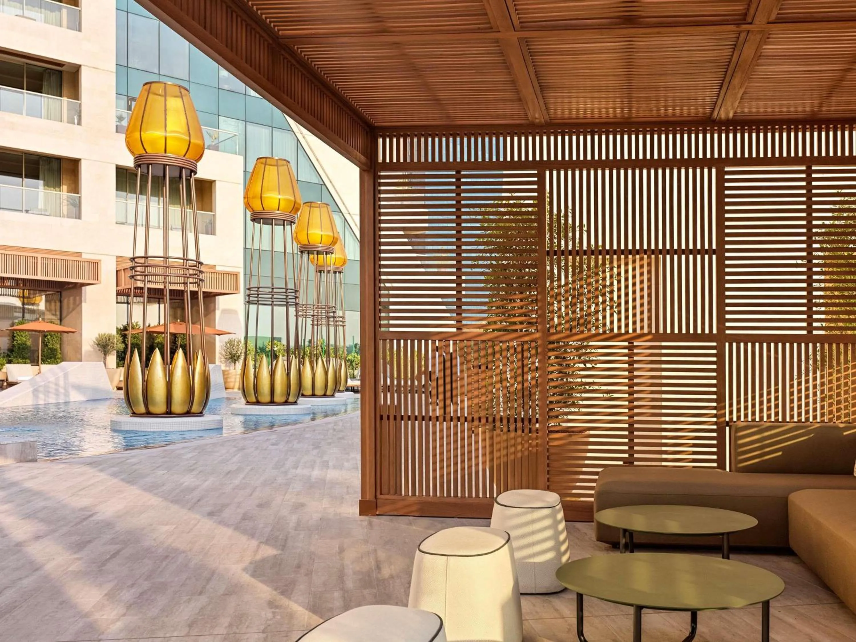 Lounge or bar in Raffles Dubai