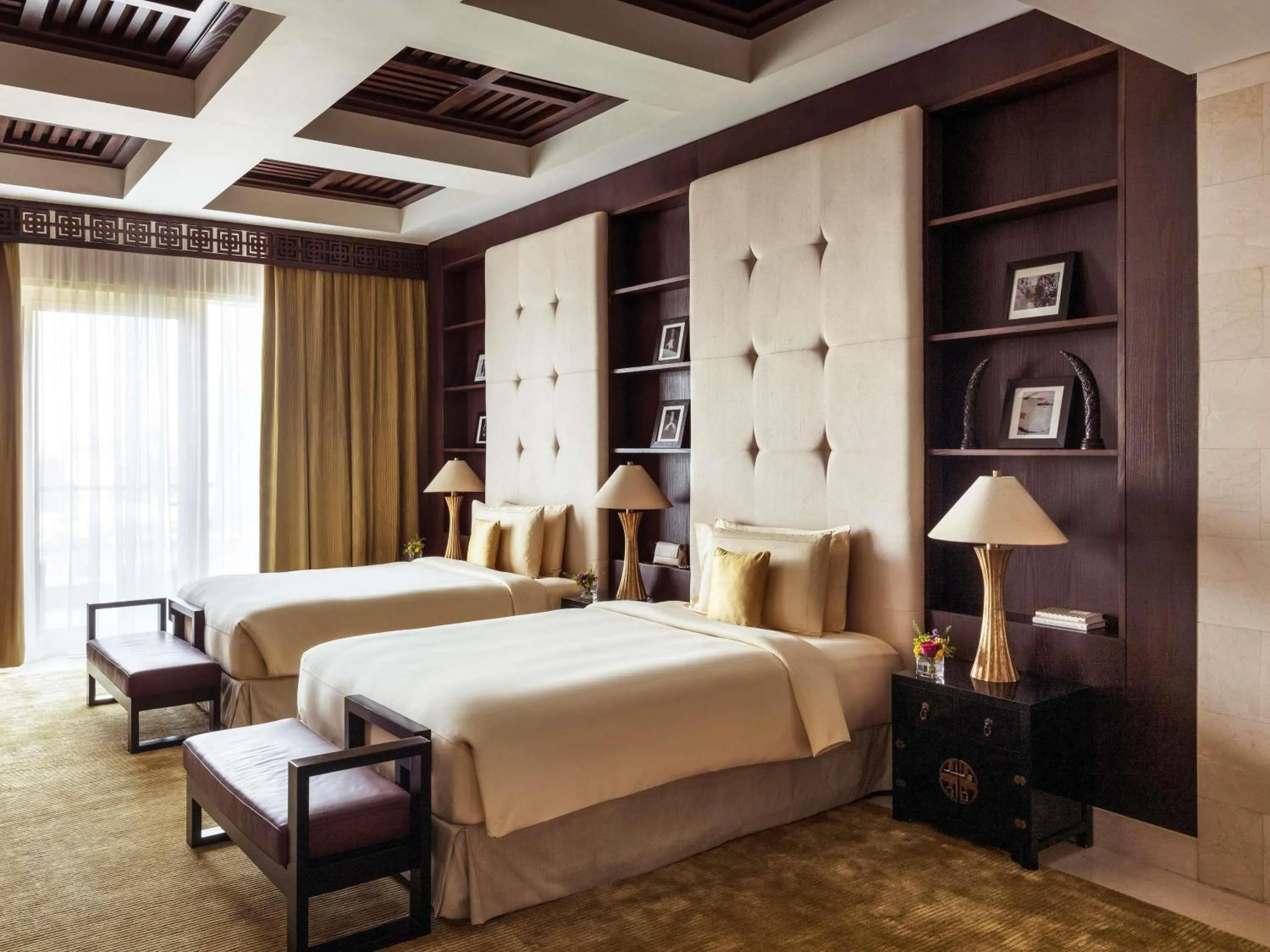 Bedroom, Bed in Raffles Dubai