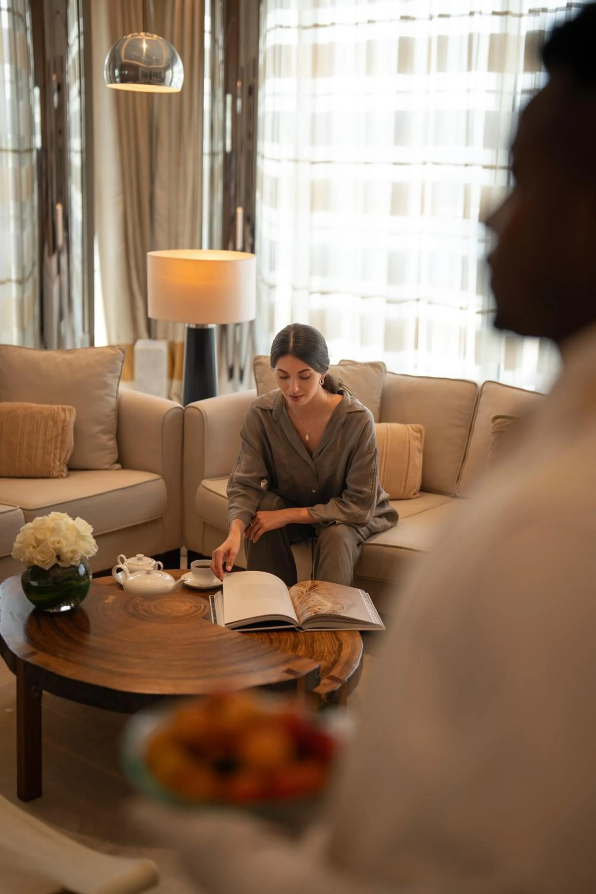 Living room in Raffles Dubai