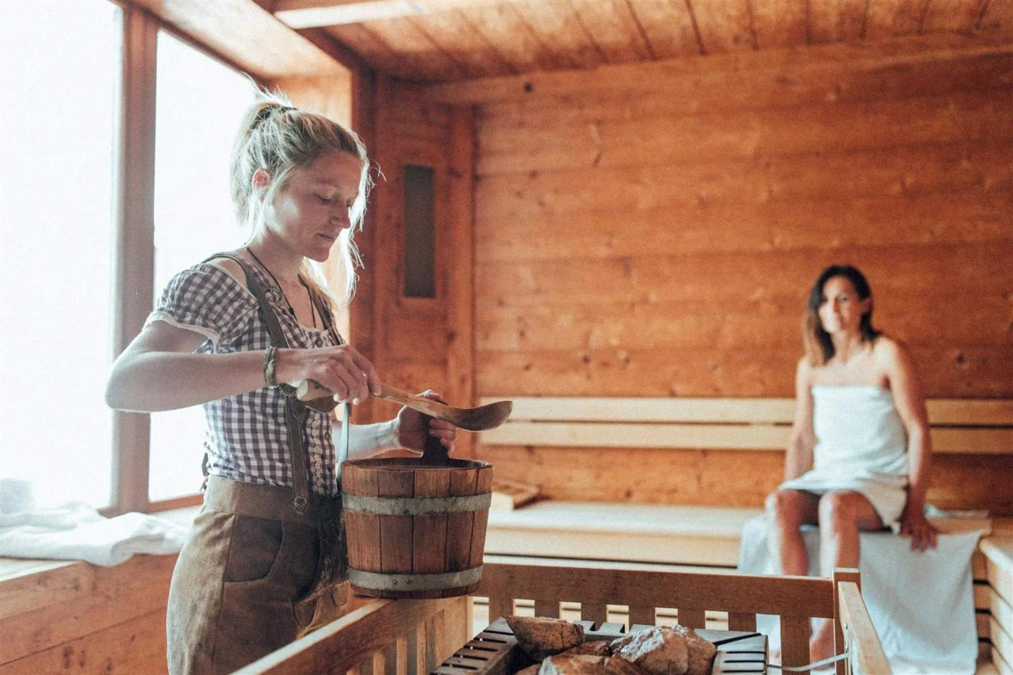 Sauna in Biohotel theiner's garten