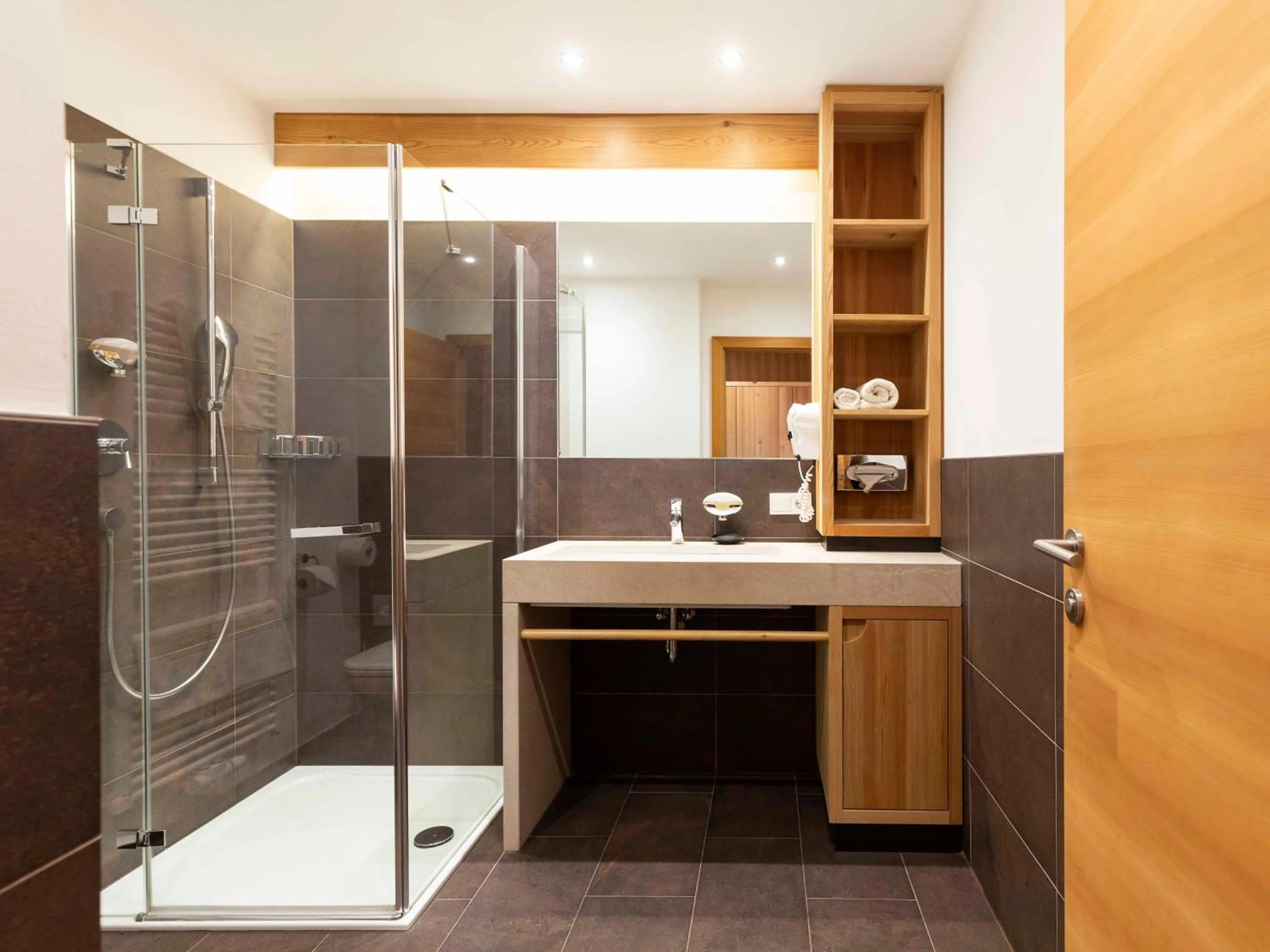 Shower in Biohotel theiner's garten