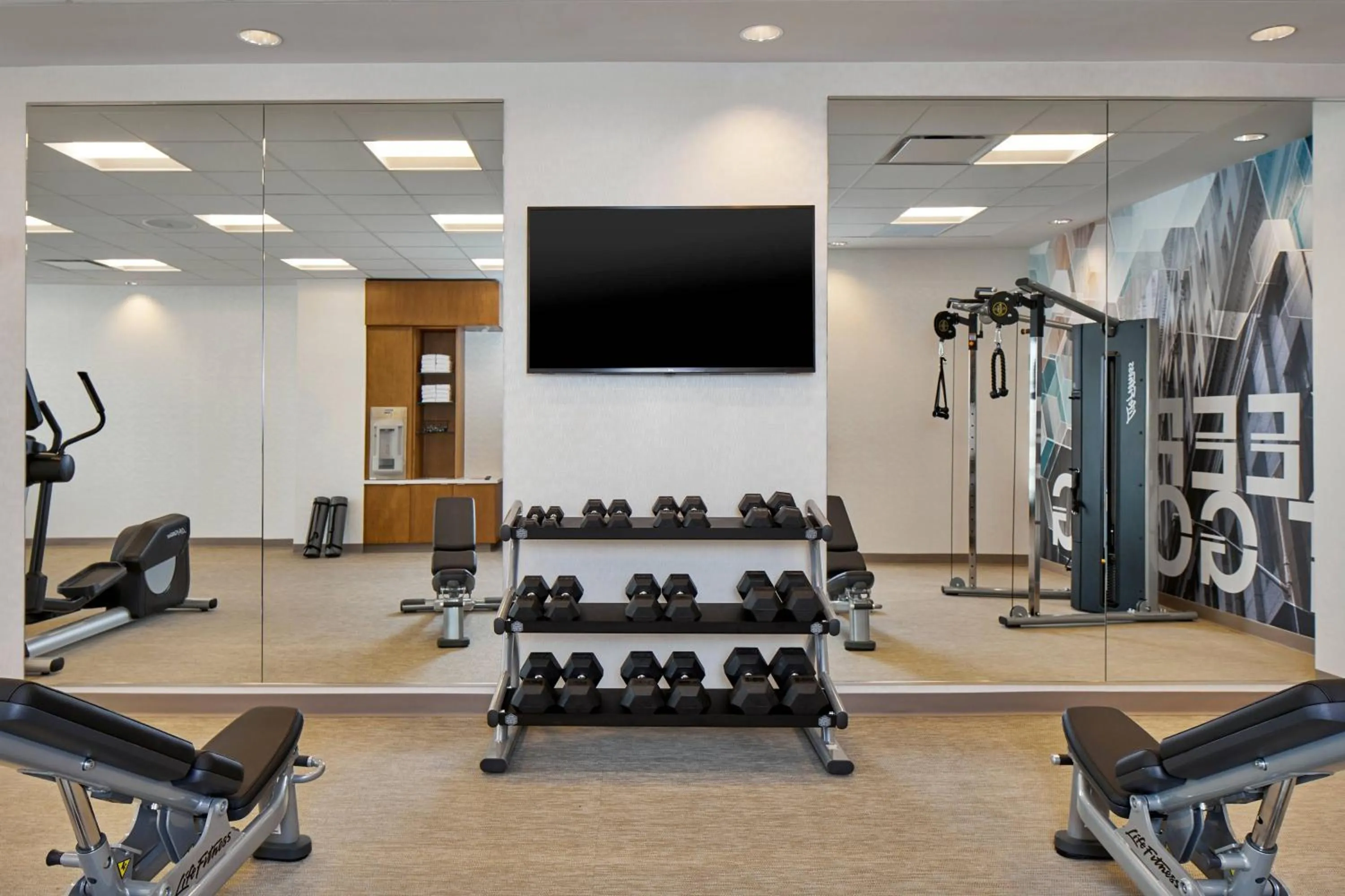 Fitness centre/facilities in SpringHill Suites by Marriott Columbus Dublin