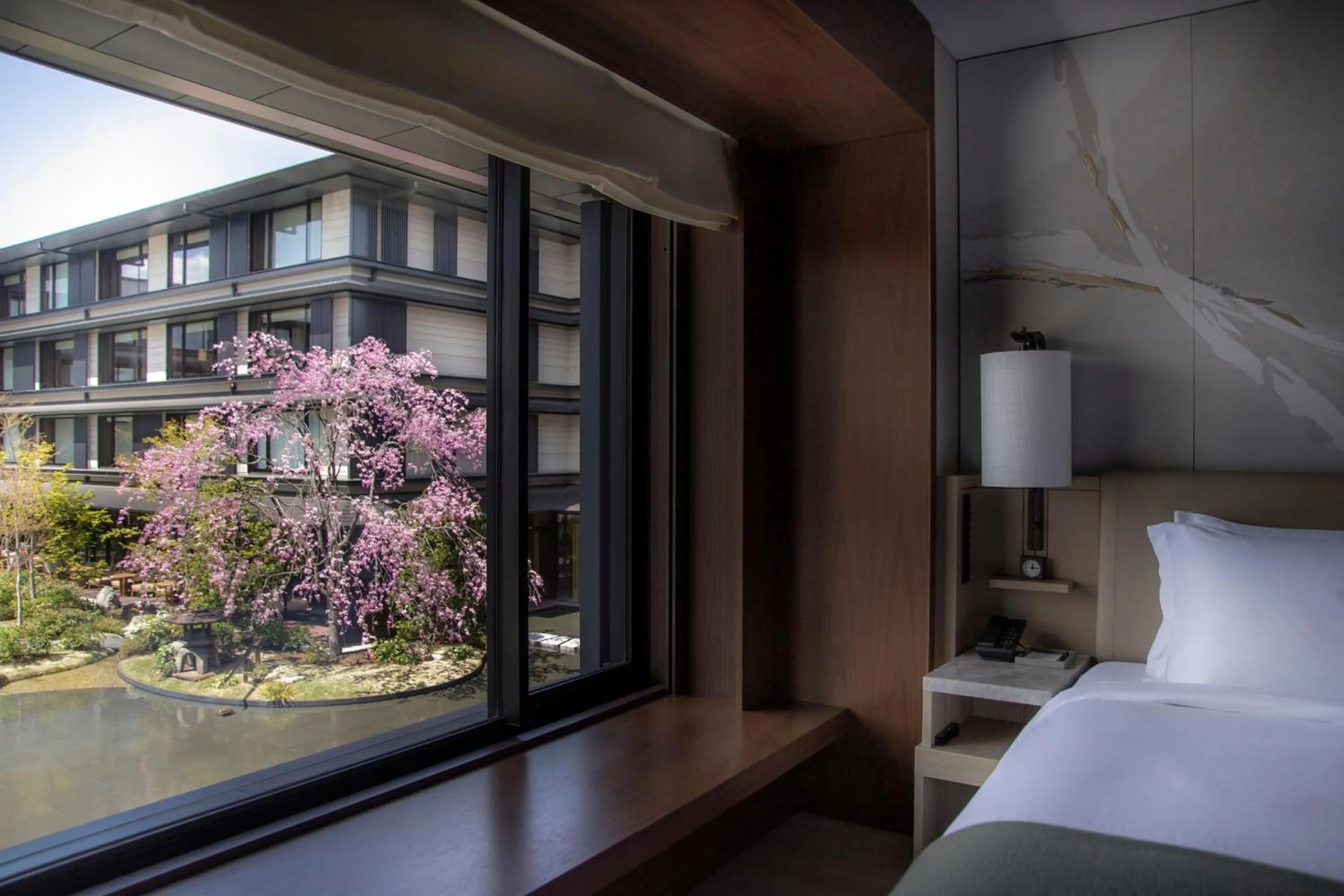 View (from property/room), Bed in HOTEL THE MITSUI KYOTO, a Luxury Collection Hotel & Spa