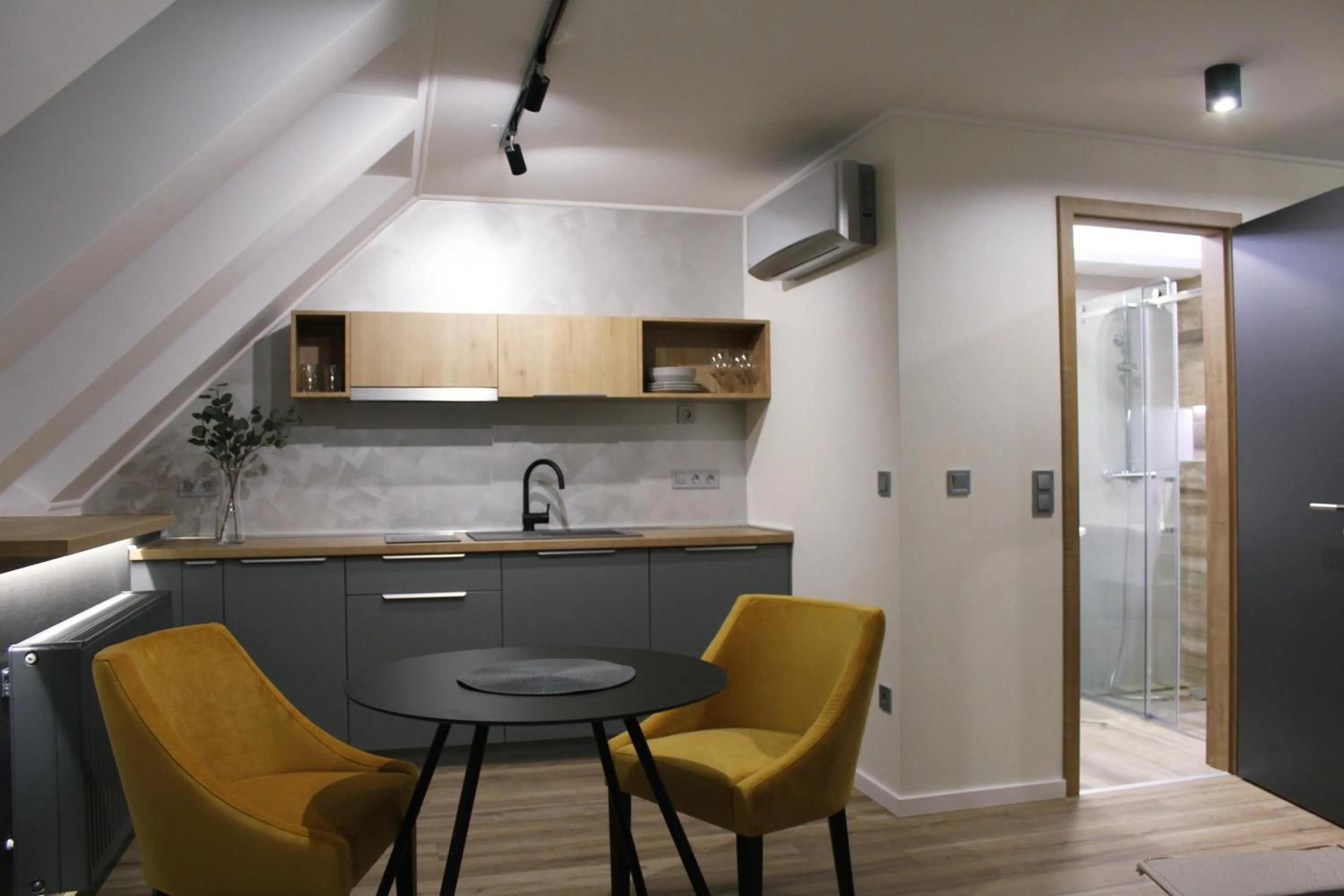 Kitchen or kitchenette in Minaret Residence & Relax Pécs