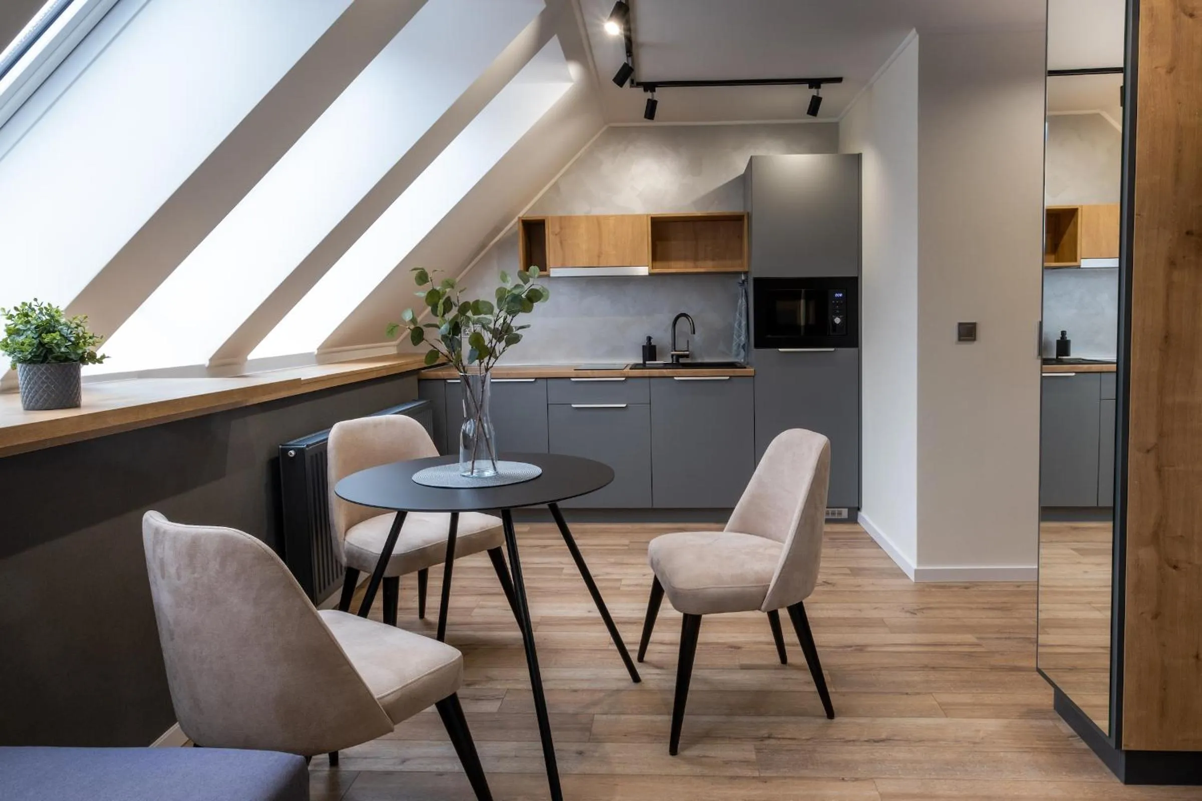 Kitchen or kitchenette in Minaret Residence & Relax Pécs