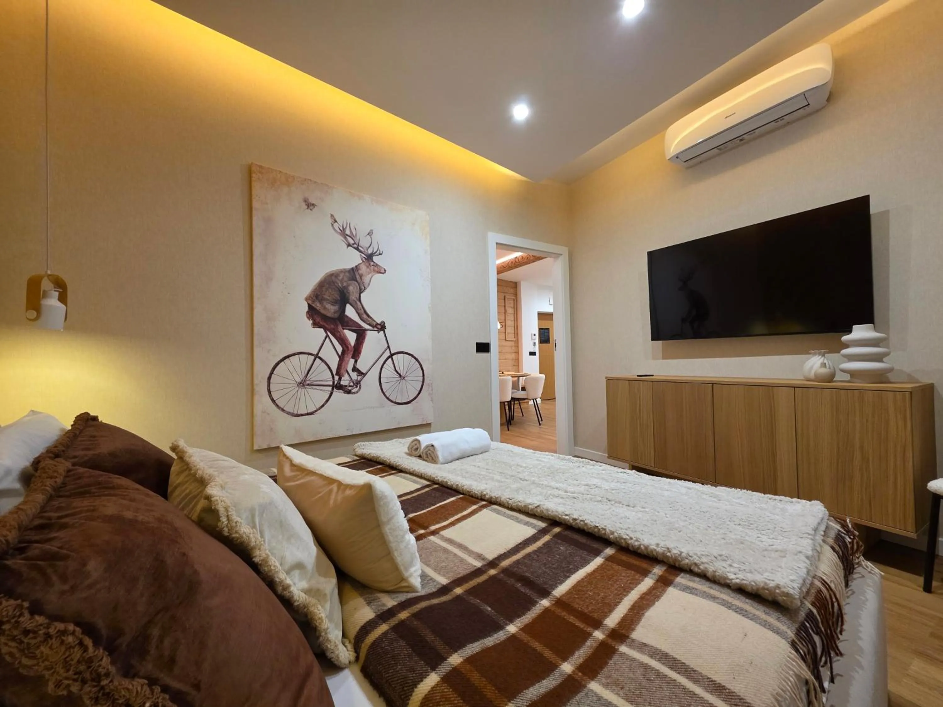 Bed in Aparthotel Giewont