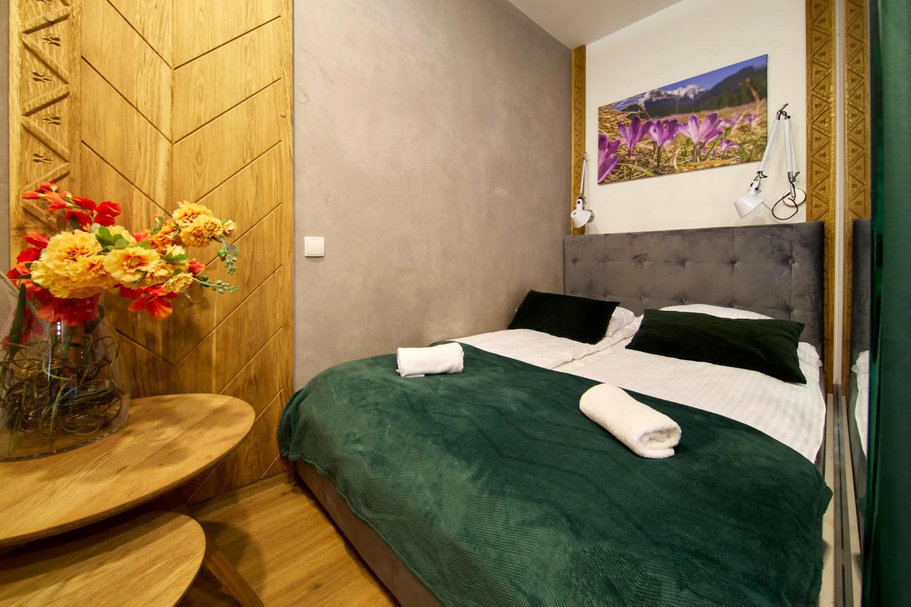 Bed in Aparthotel Giewont