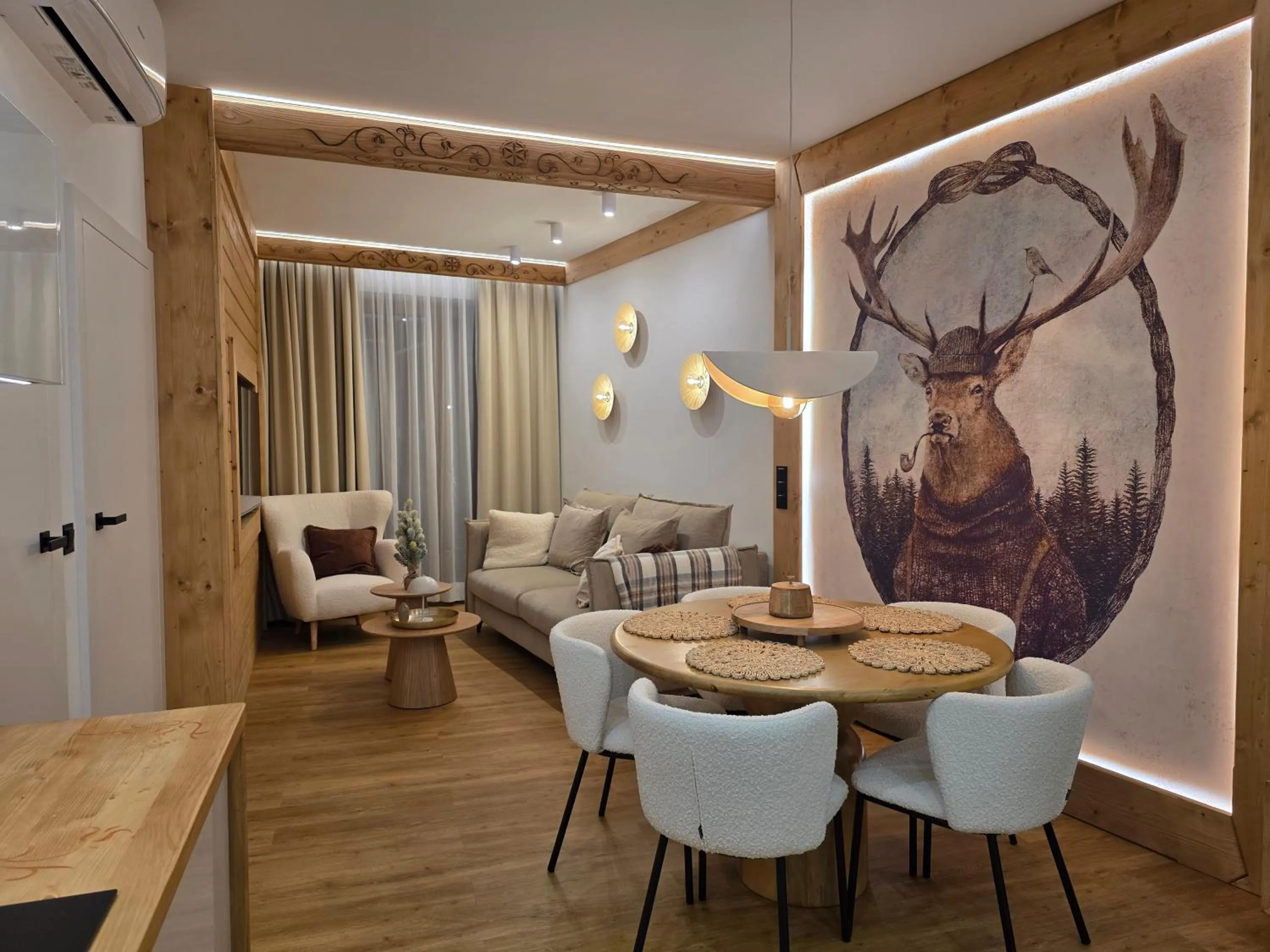 Living room in Aparthotel Giewont