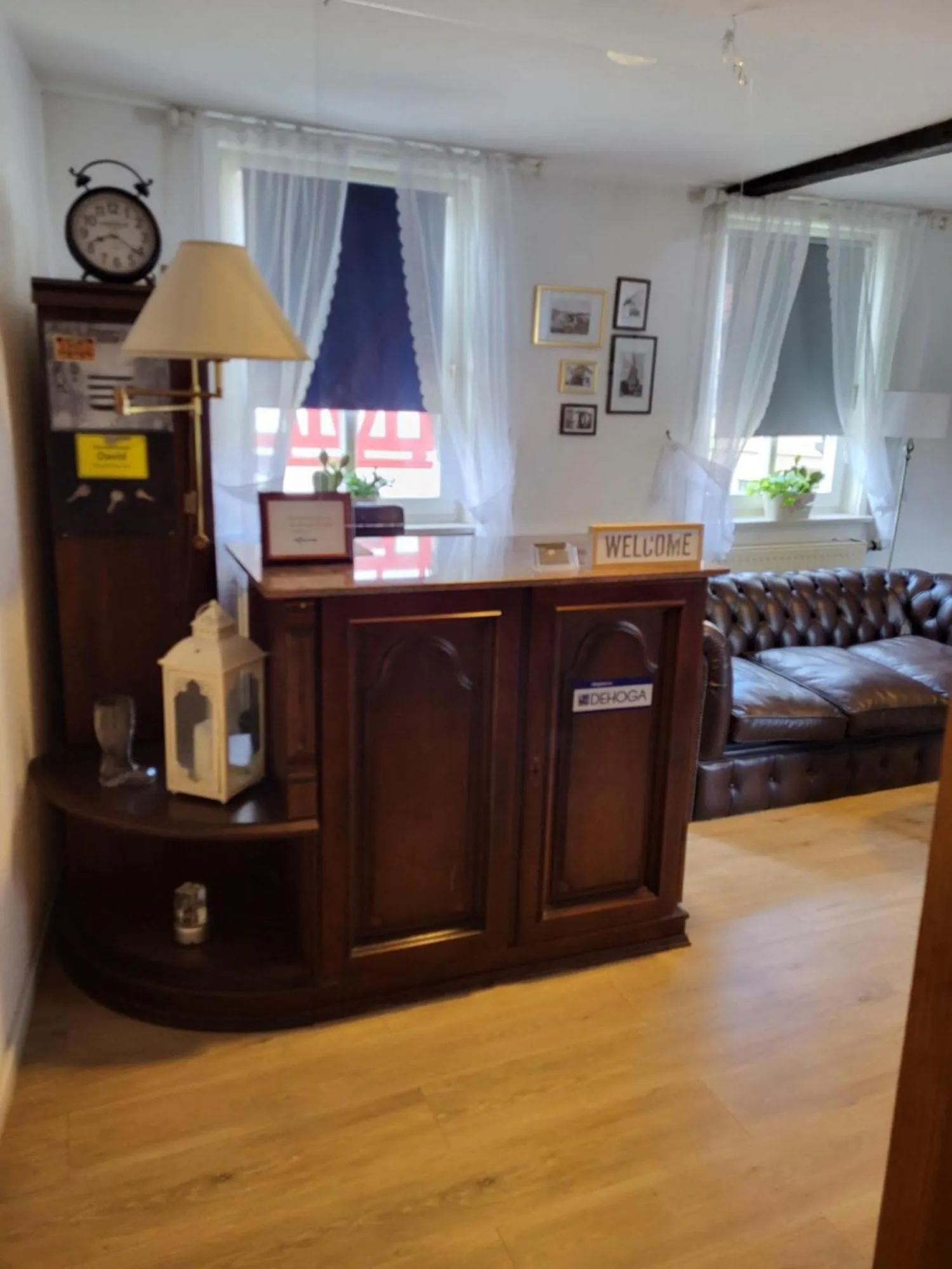 Lobby or reception, Bed in Historik Hotel Ochsen