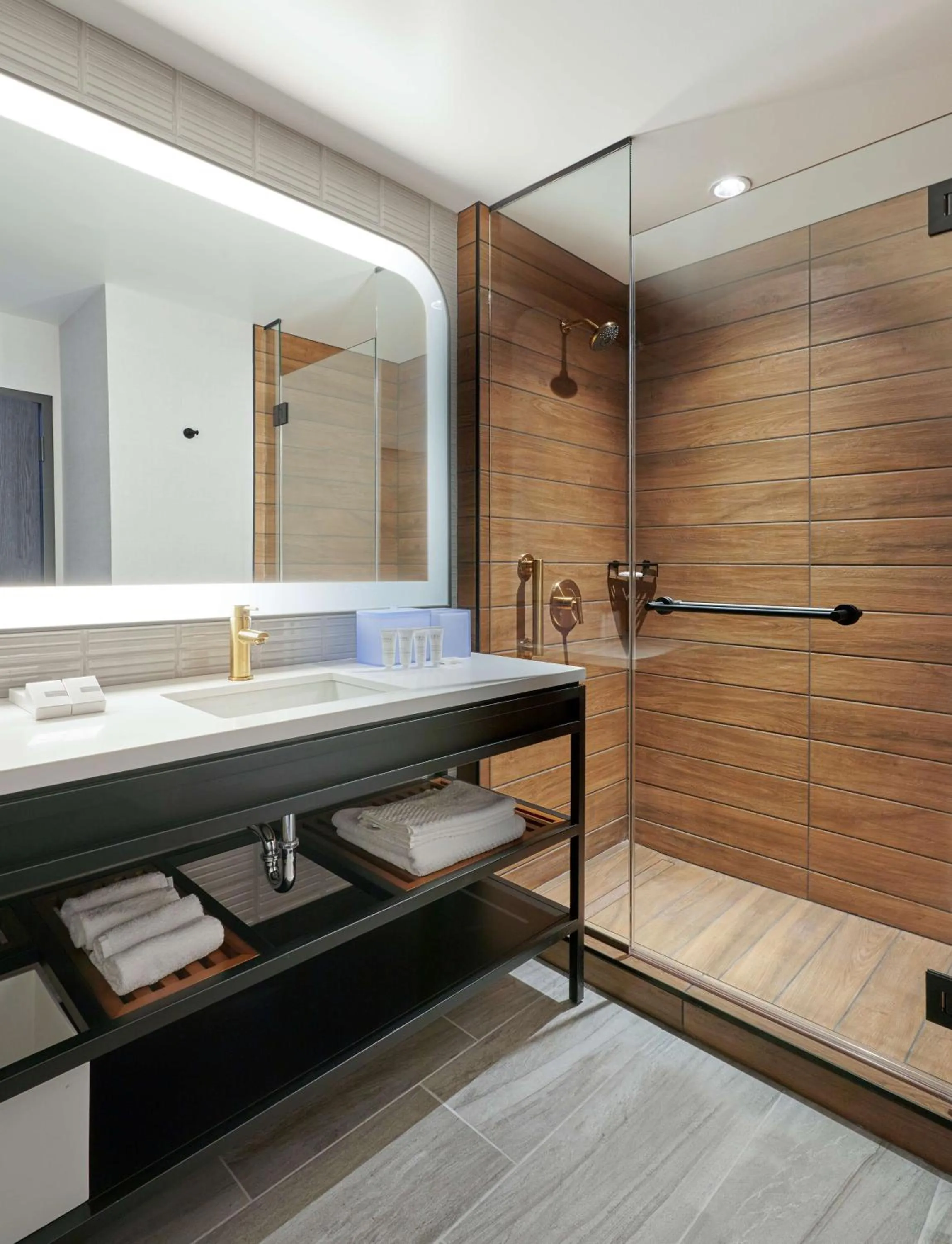 Bathroom, Bed in Sable At Navy Pier Chicago, Curio Collection By Hilton