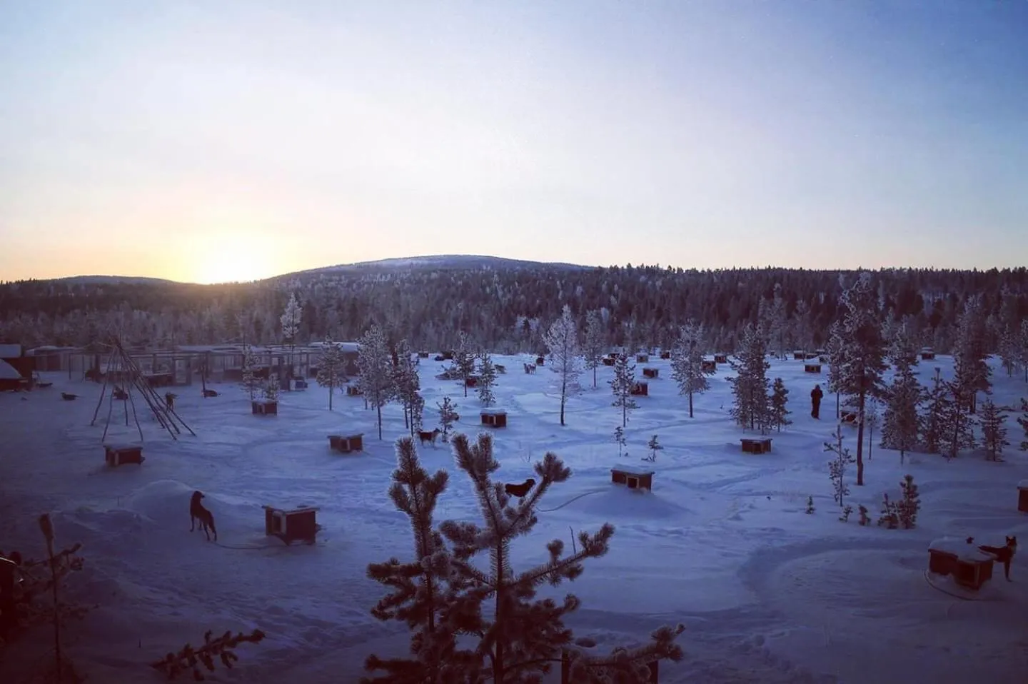 Natural landscape in Aurora Husky Hut