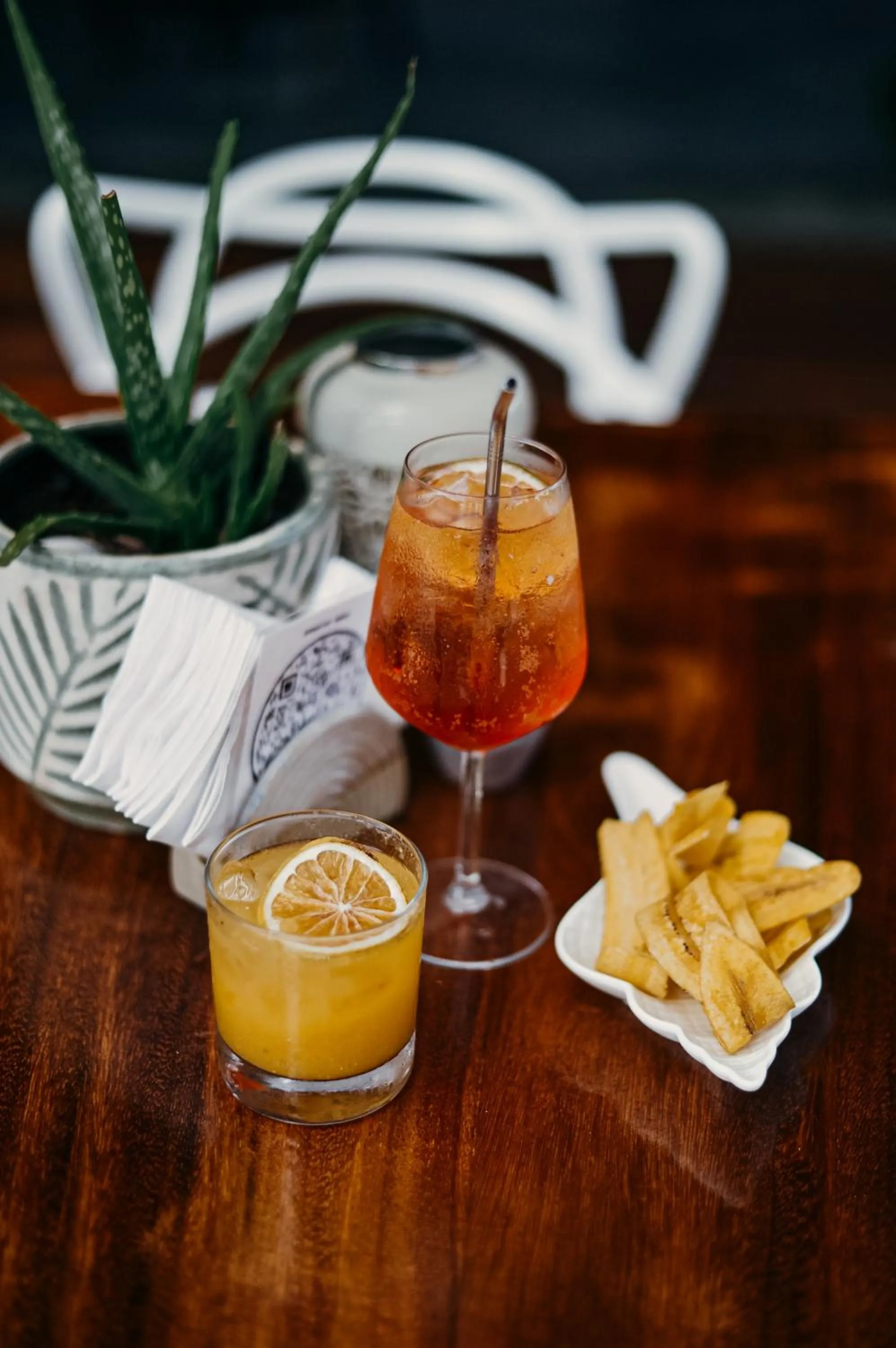 Food and drinks in Catalina's Hideaway